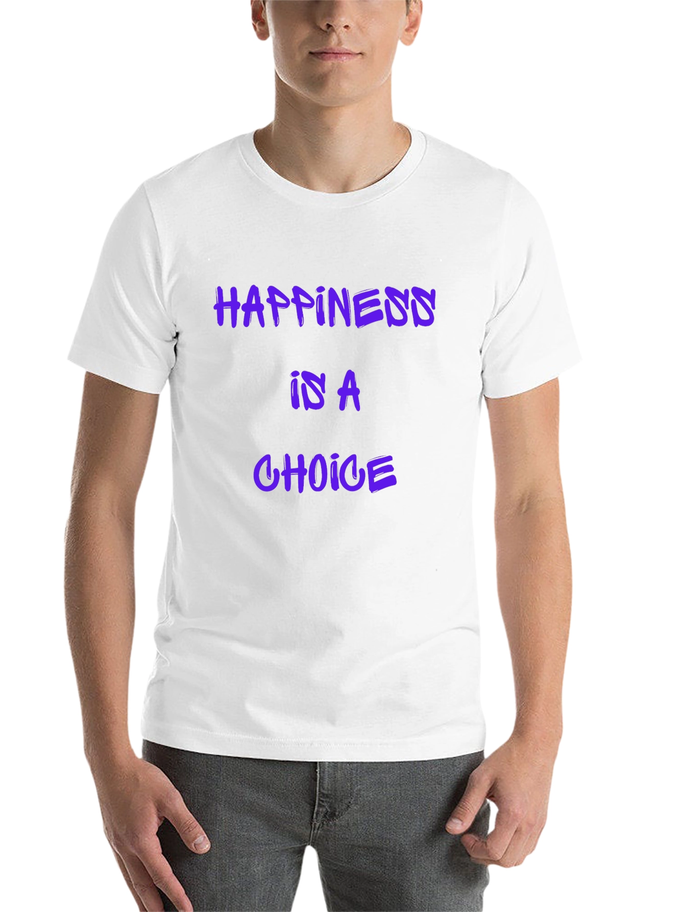 Black Happiness is a Choice Graphic T-Shirt view 14