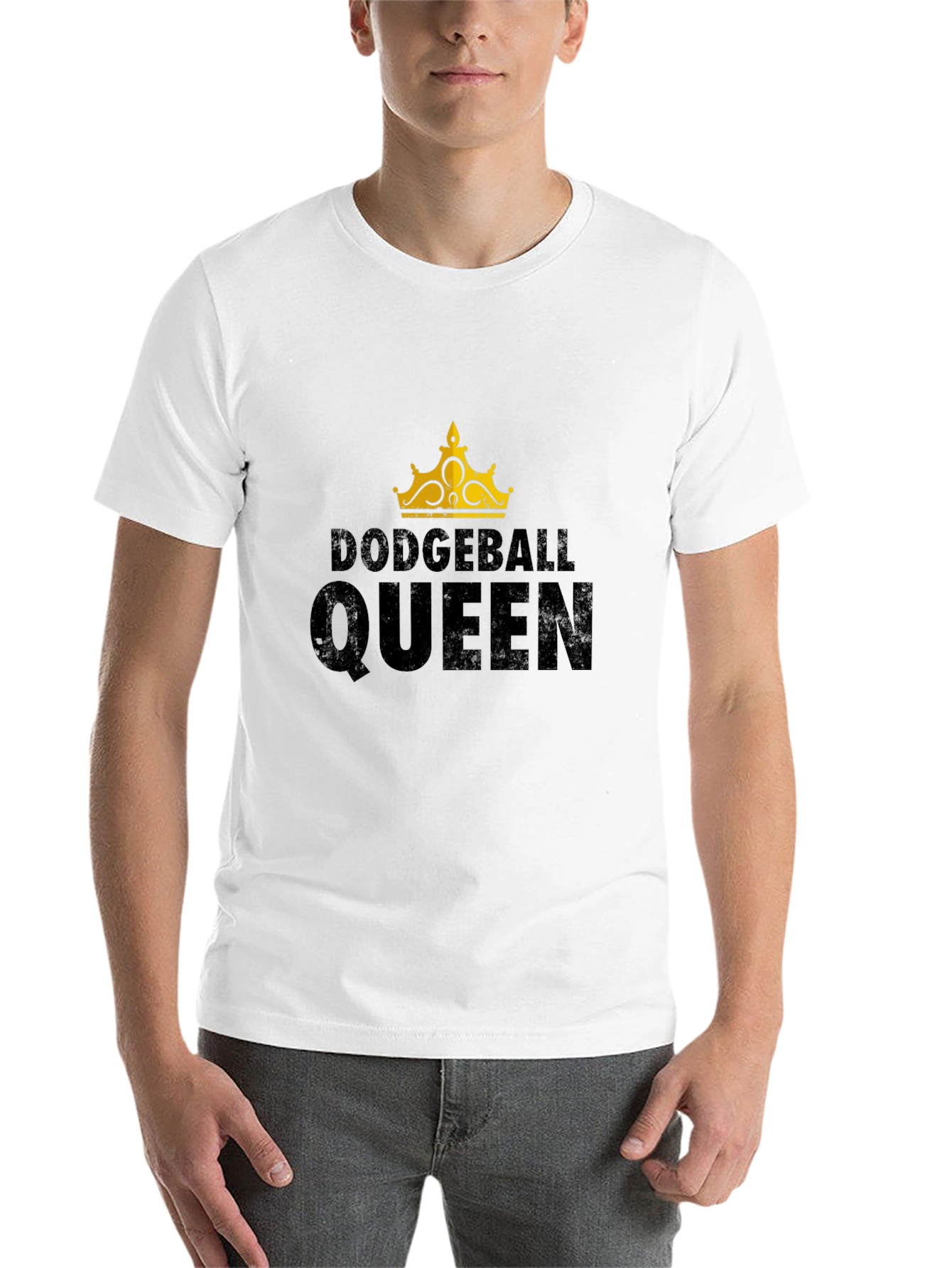 Black Dodgeball Queen Black Graphic T-Shirt view 14