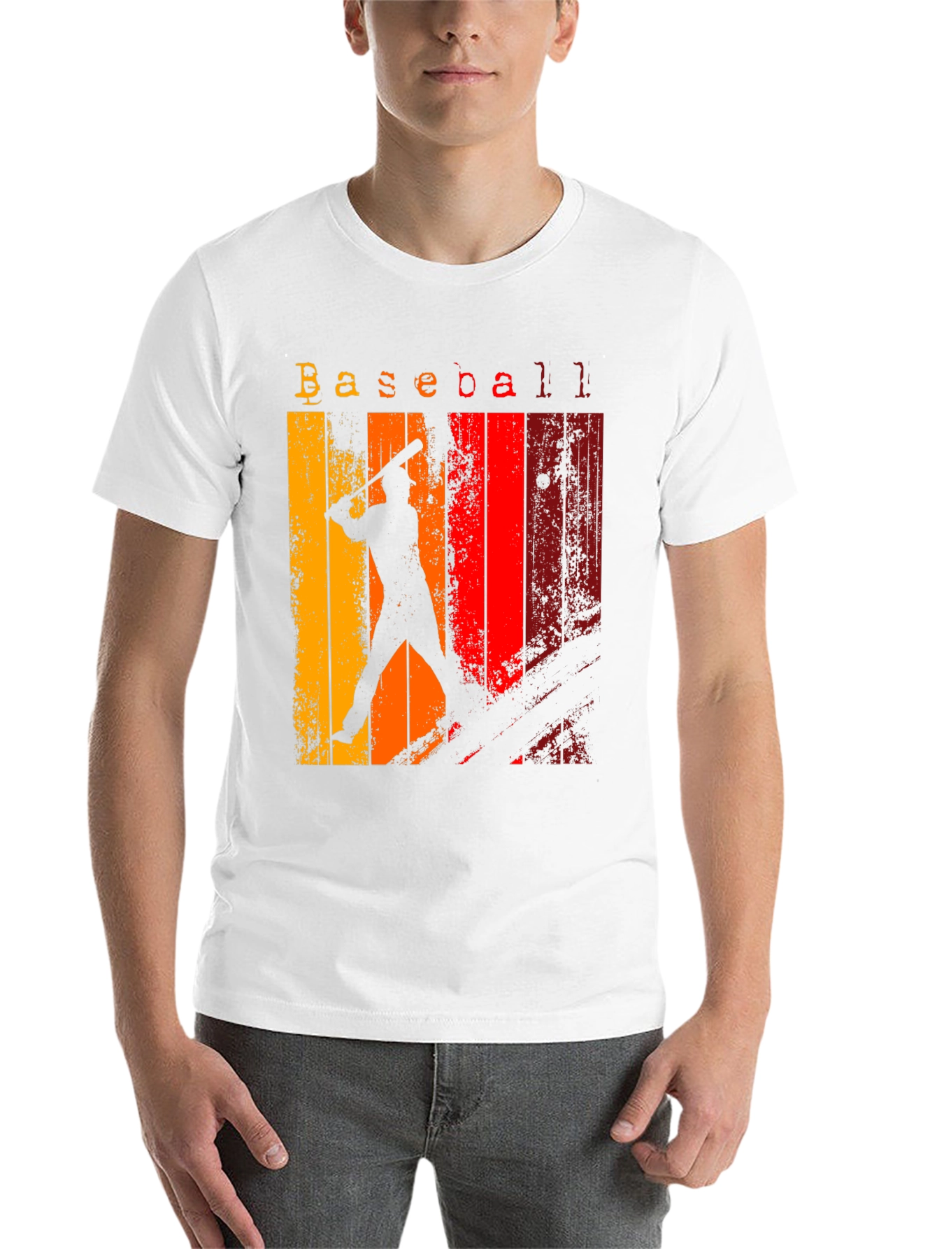 Black Retro Baseball Graphic Tee - Vintage Style Shirt view 14