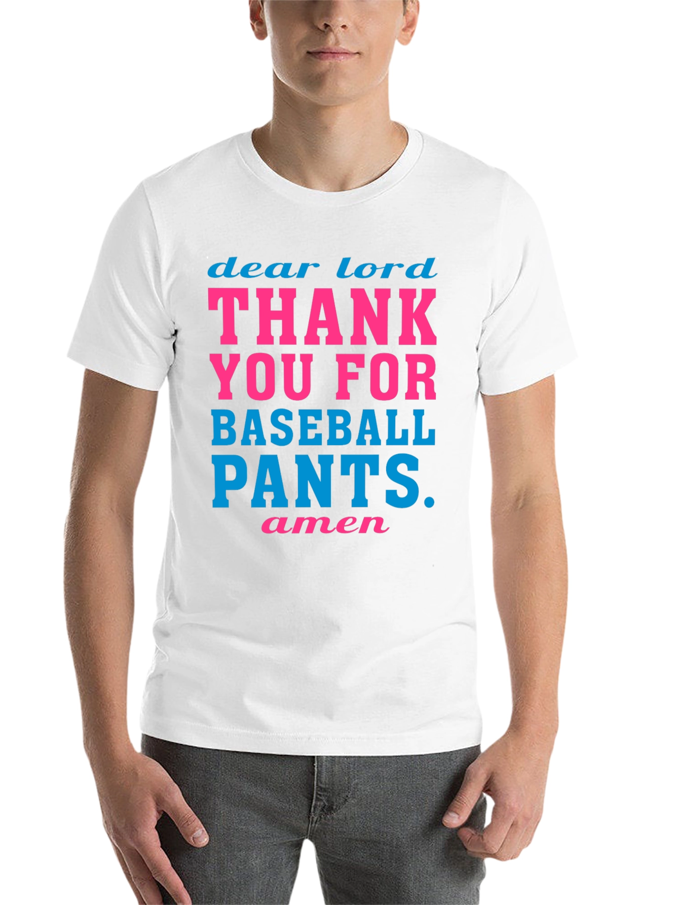 Black Dear Lord Baseball Pants Graphic Tee view 14