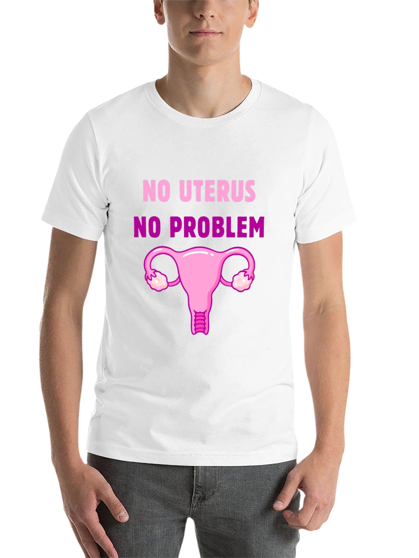 Black No Uterus, No Problem Graphic Tee view 14
