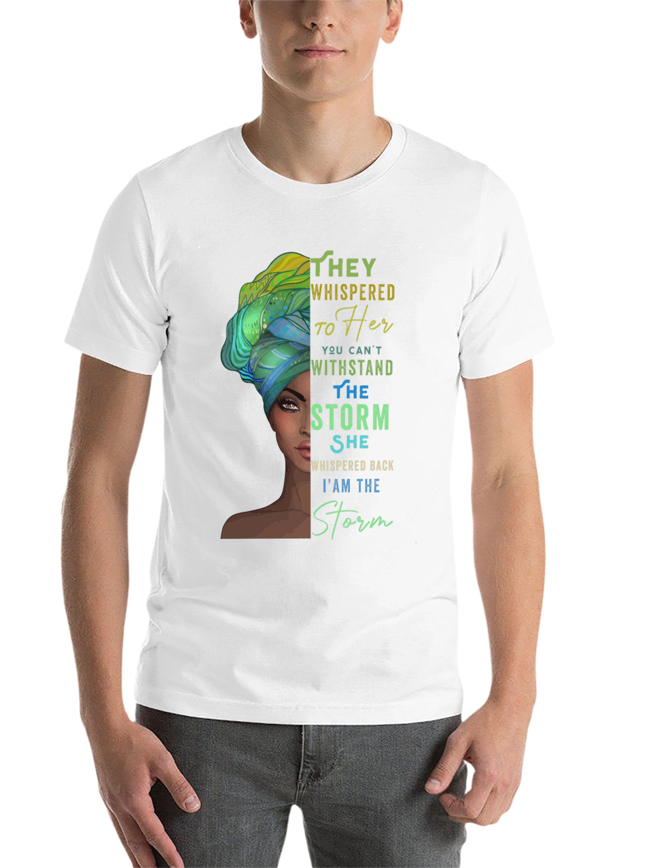 Black Empowered Woman T-Shirt: I am the Storm view 14