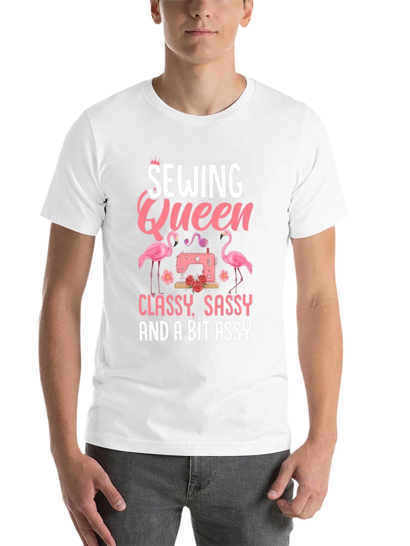 Black Sewing Queen Graphic Tee - Classy, Sassy, & a Bit Assy view 14