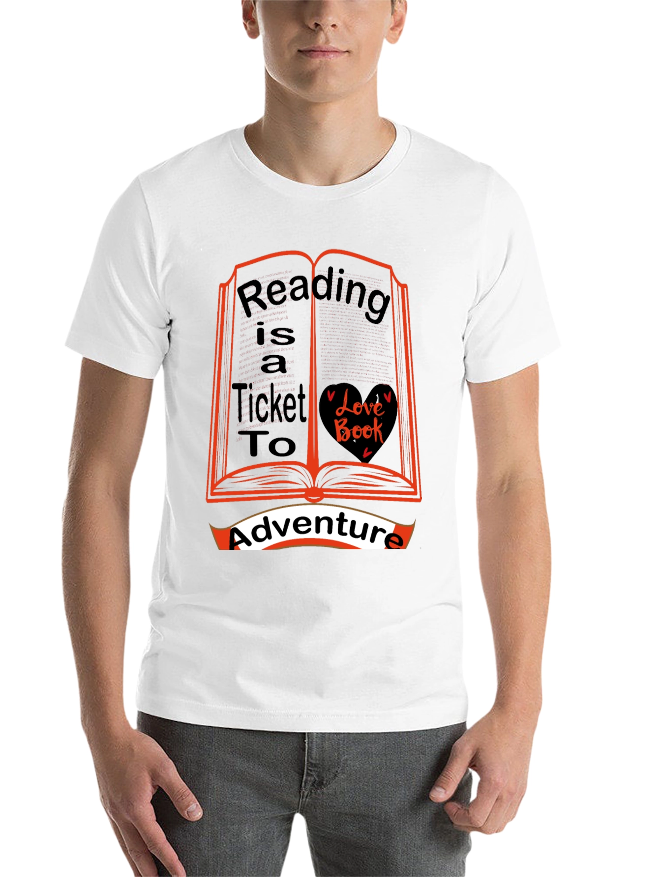 Black Reading is a Ticket to Adventure T-Shirt view 14