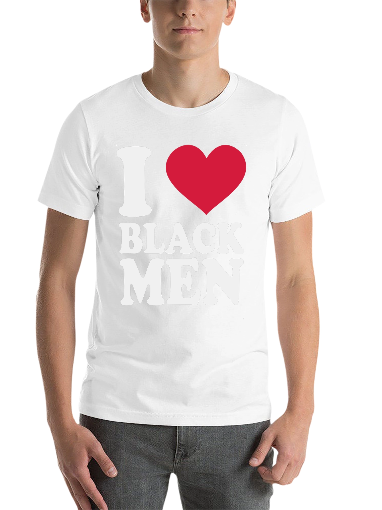 Black I Heart Black Men Graphic T-Shirt view 14