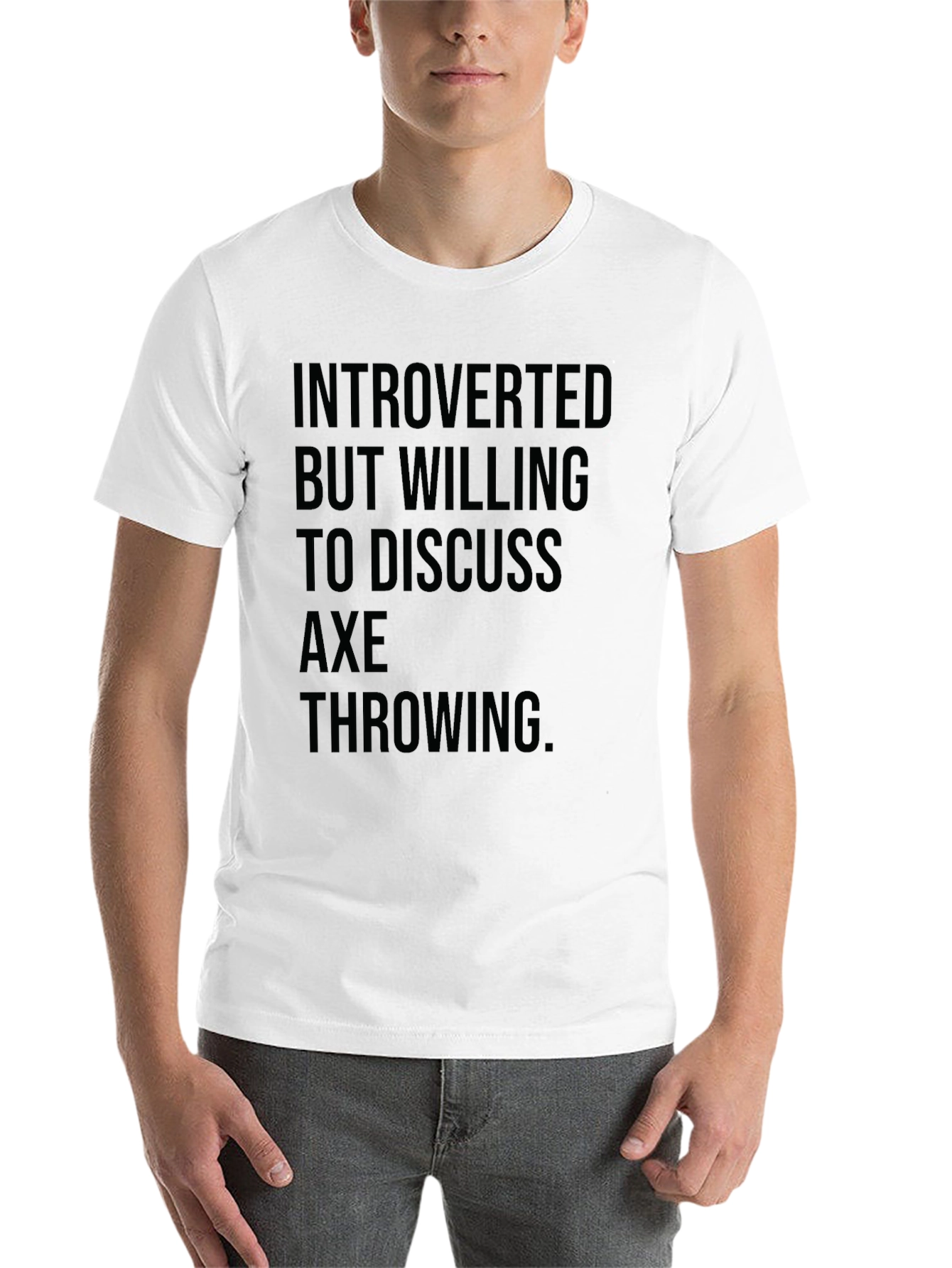 Black Introverted Axe Throwing T-Shirt view 14