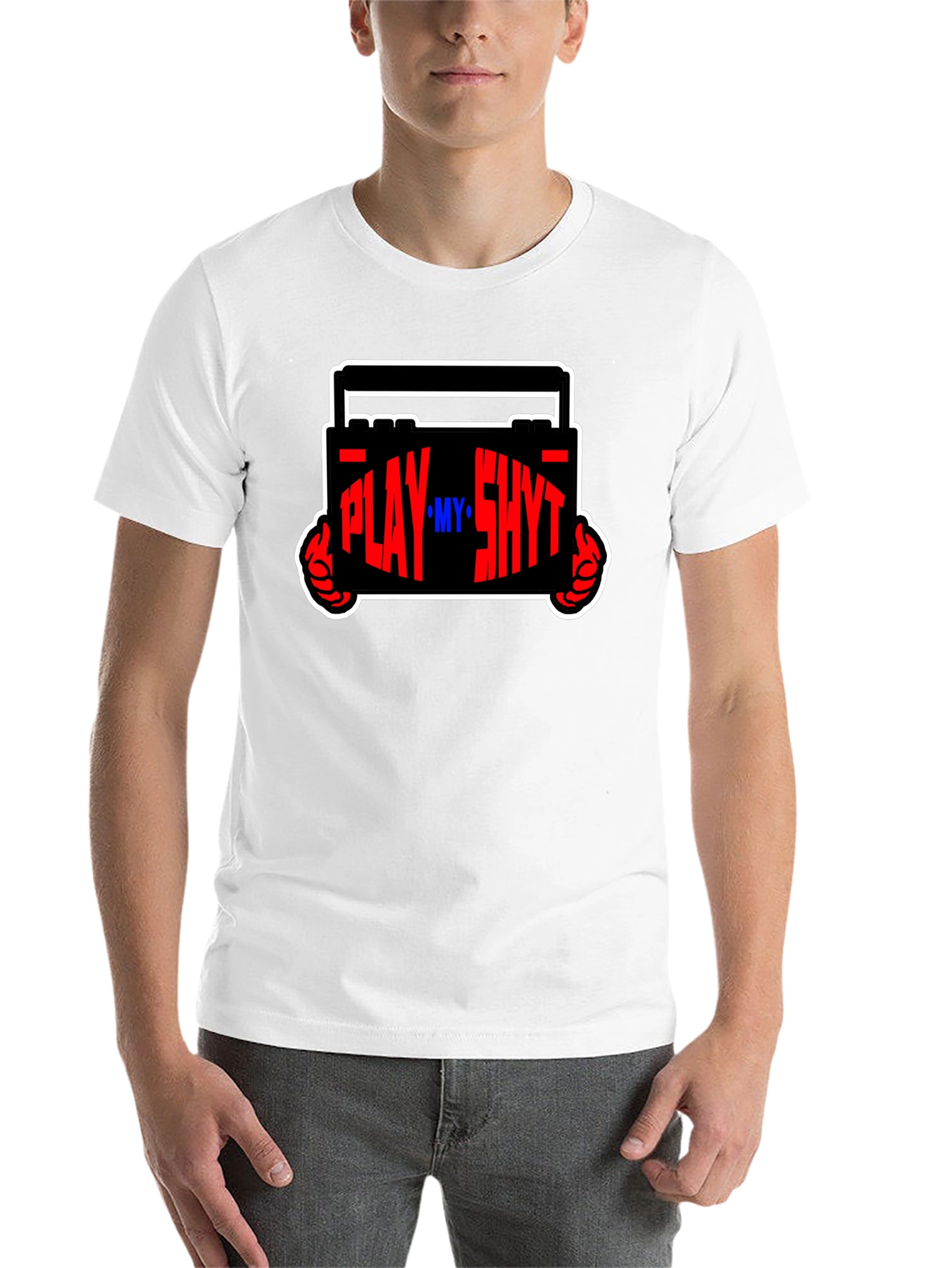 Black Play My Sh*t Black Graphic Tee view 14