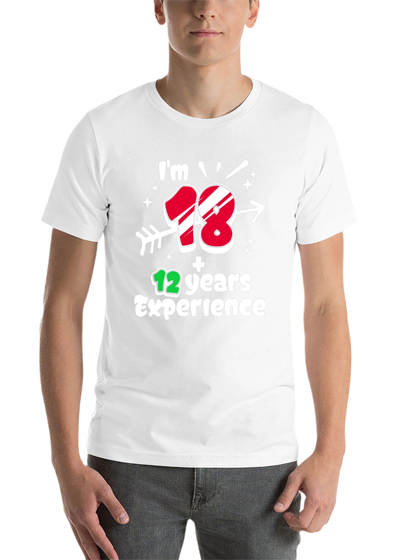 Black I'm 18 Plus 12 Years Experience T-Shirt view 14