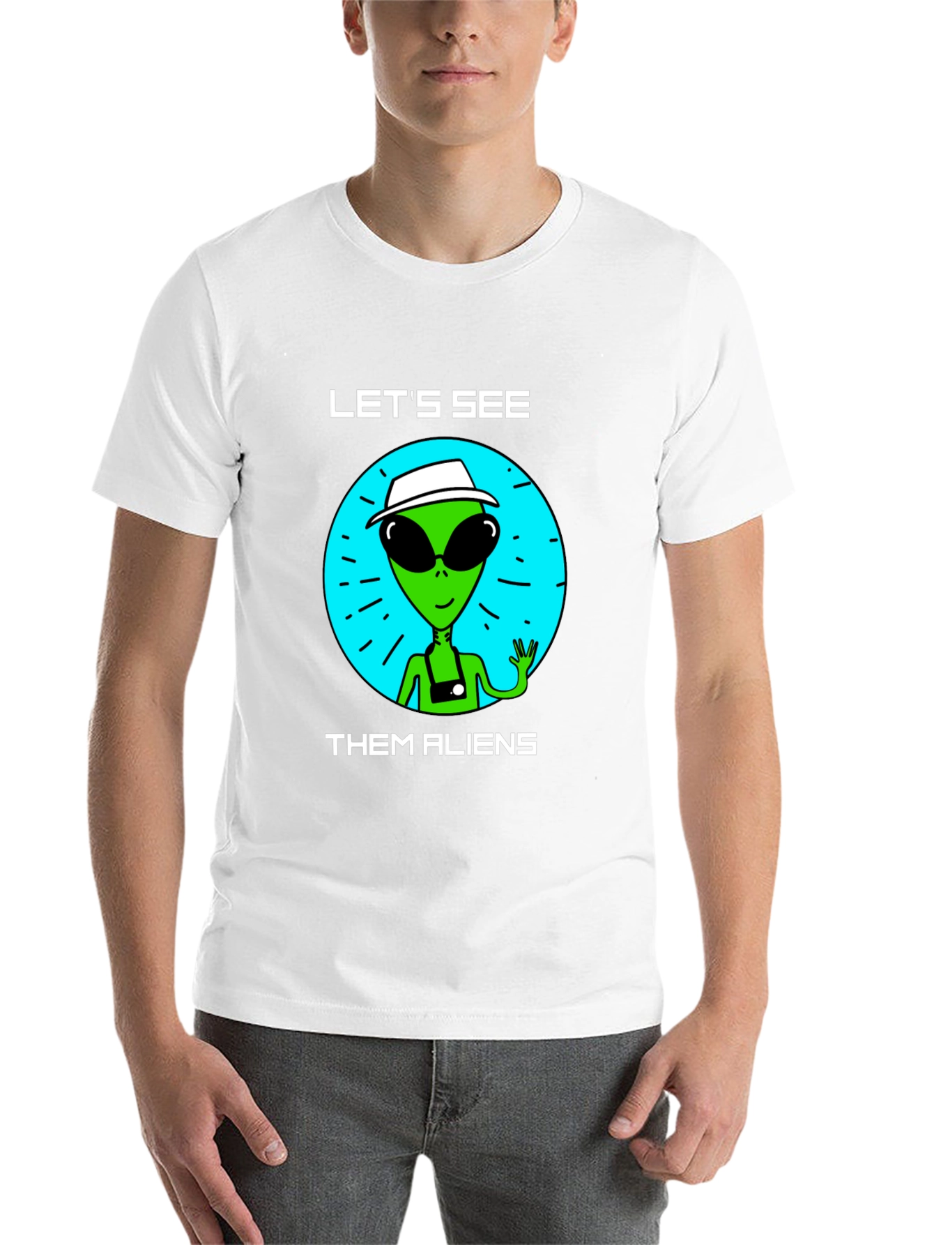 Black Let's See Them Aliens T-Shirt view 14
