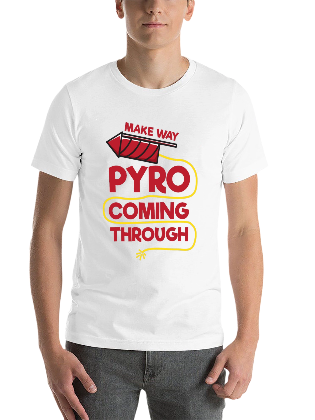 Black Pyro Coming Through Graphic T-Shirt - Black Cotton Tee view 14