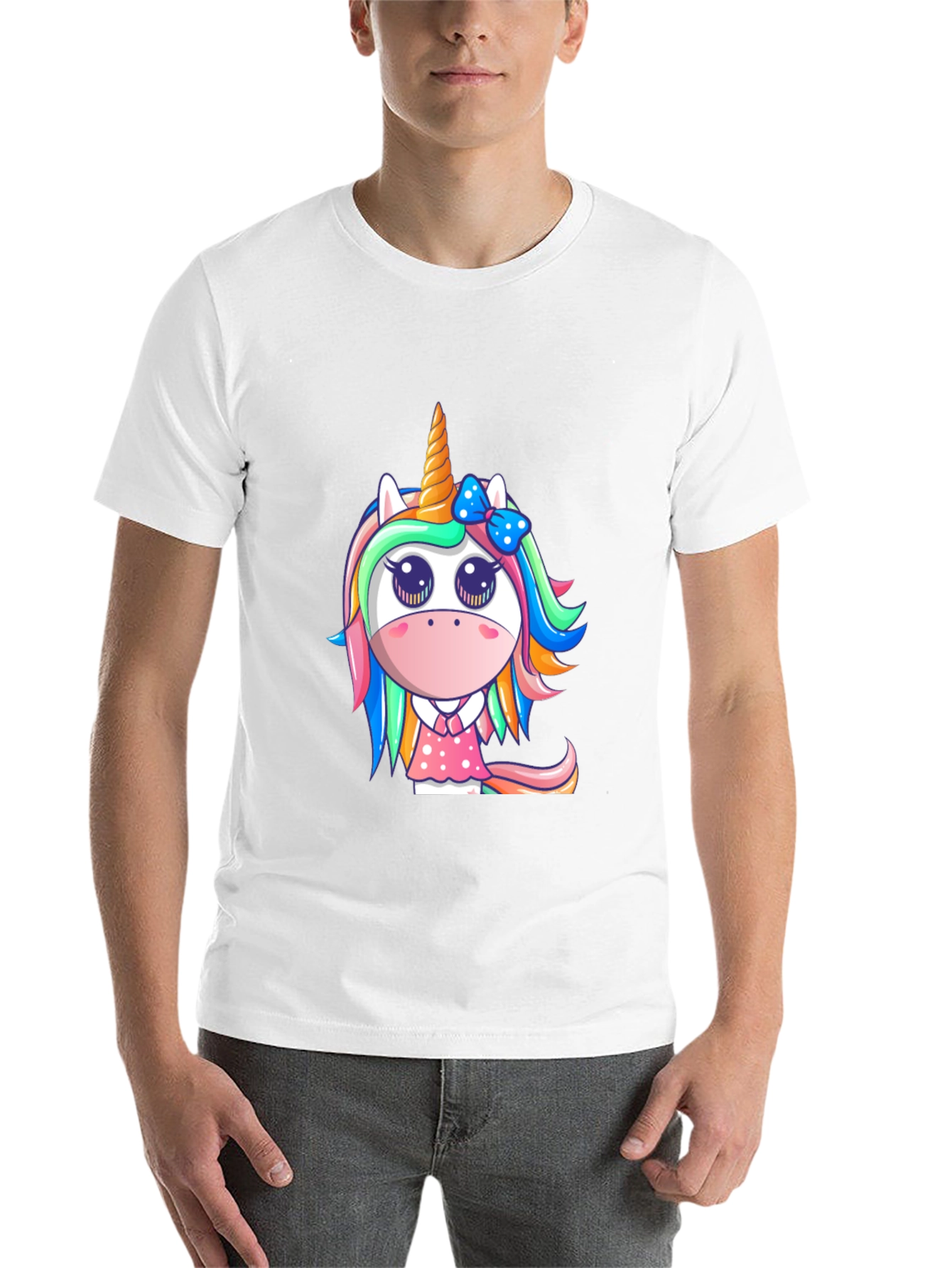 Black Unicorn Graphic T-Shirt - Cute Cartoon Design view 14