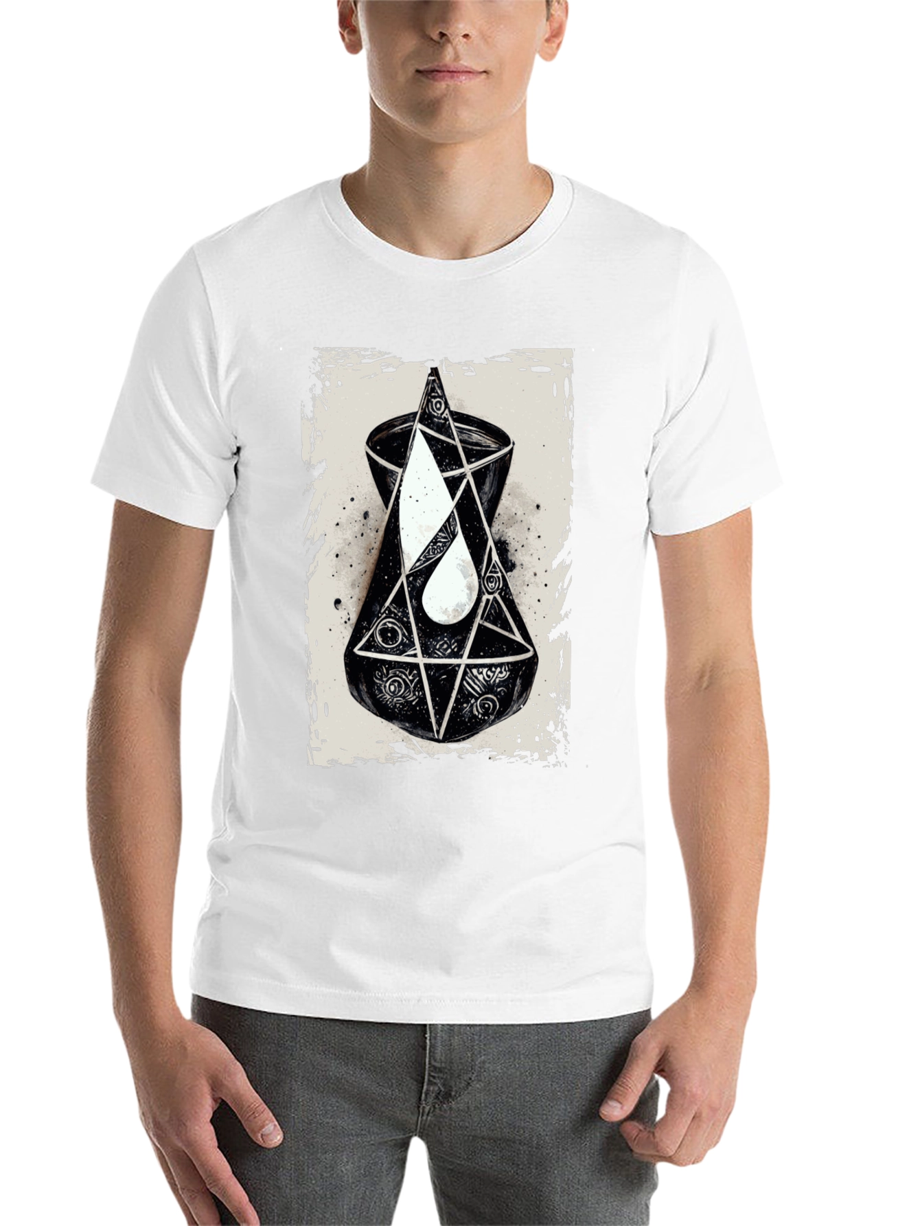 Black Esoteric Graphic Tee - Occult Symbolism T-Shirt view 14