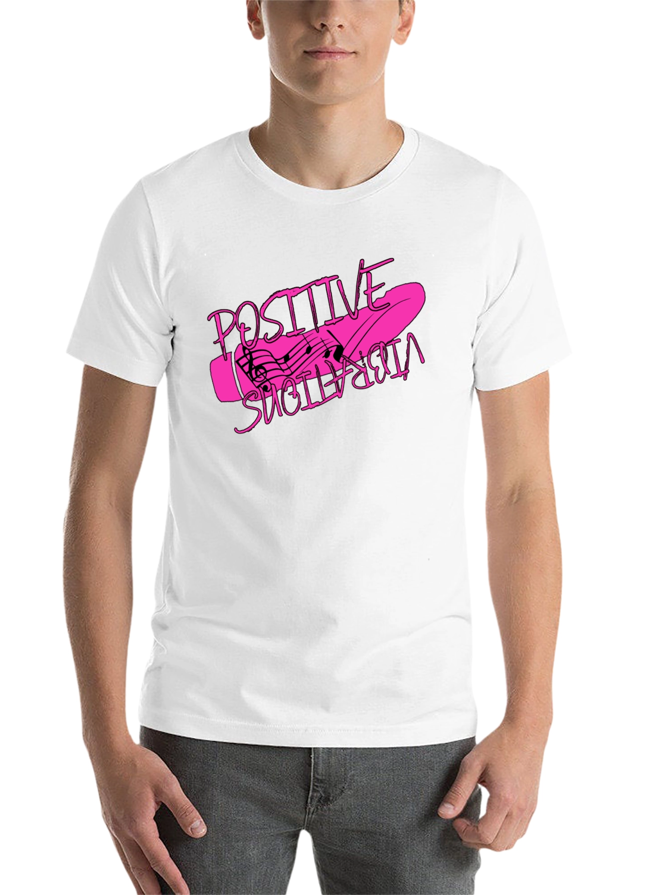 Black Positive Vibrations Graphic T-Shirt - Black view 14
