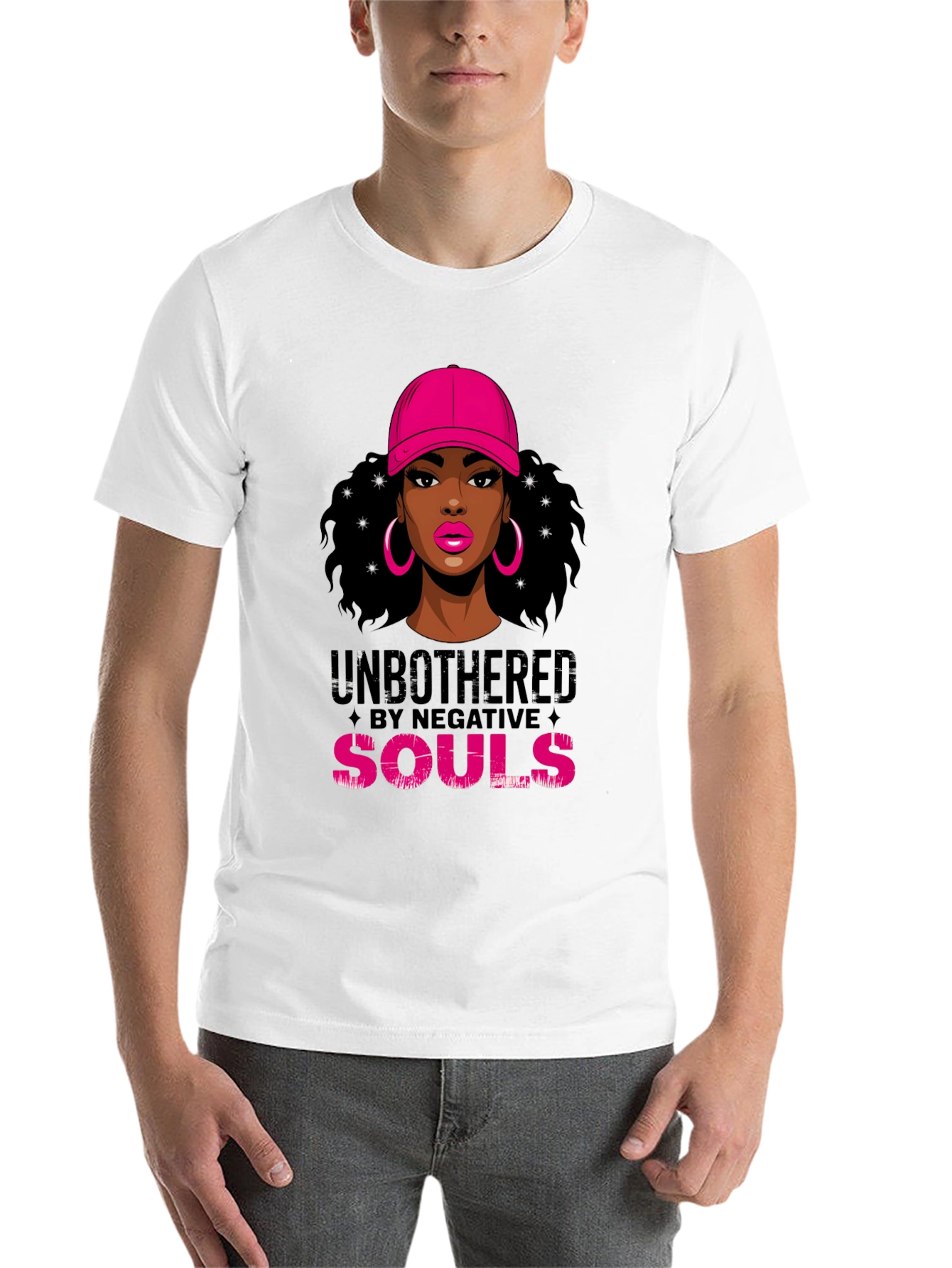 Black Unbothered Graphic Tee - Stylish Women's T-Shirt view 14