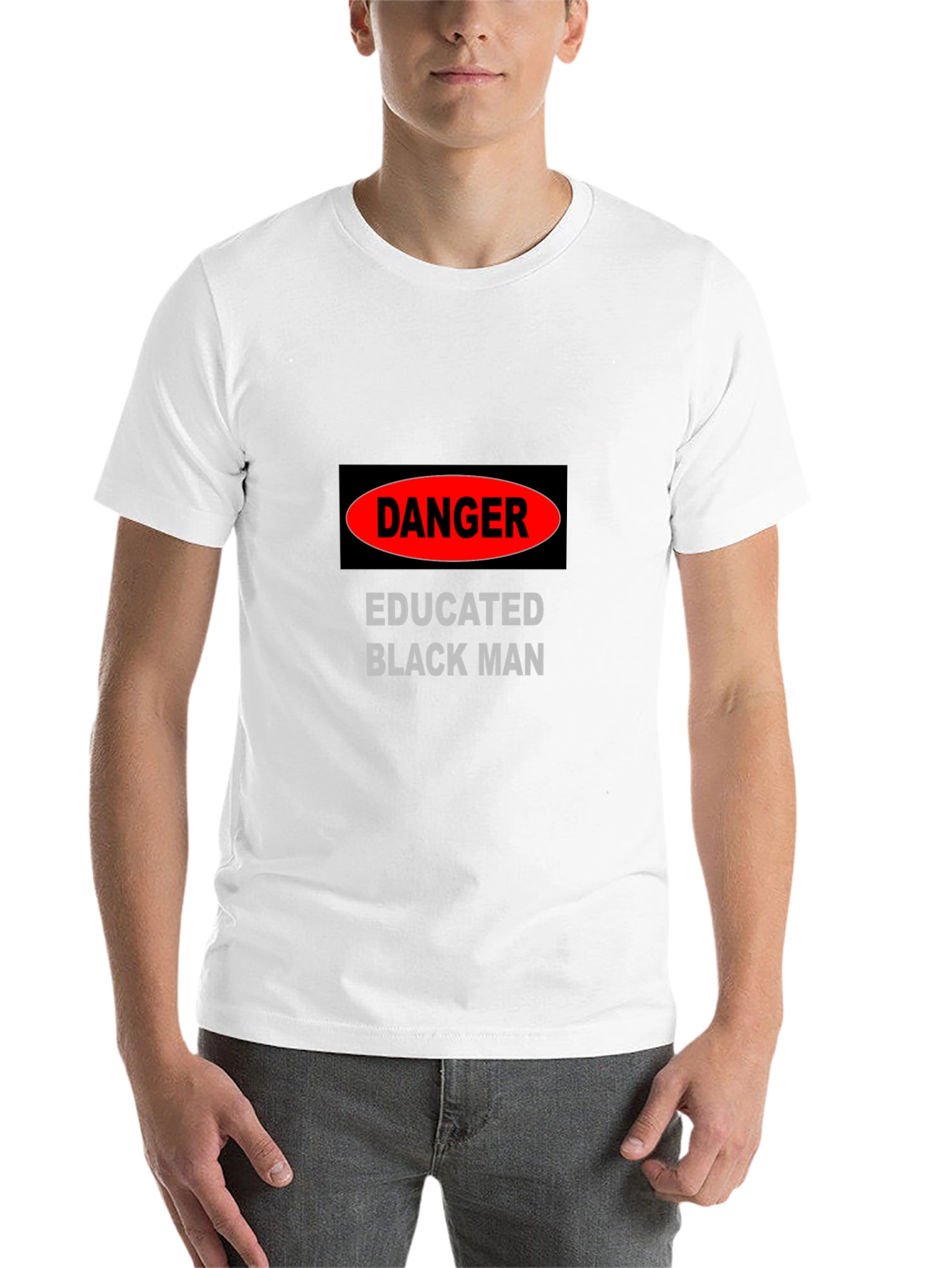 Black Danger Educated Black Man Graphic Tee view 14