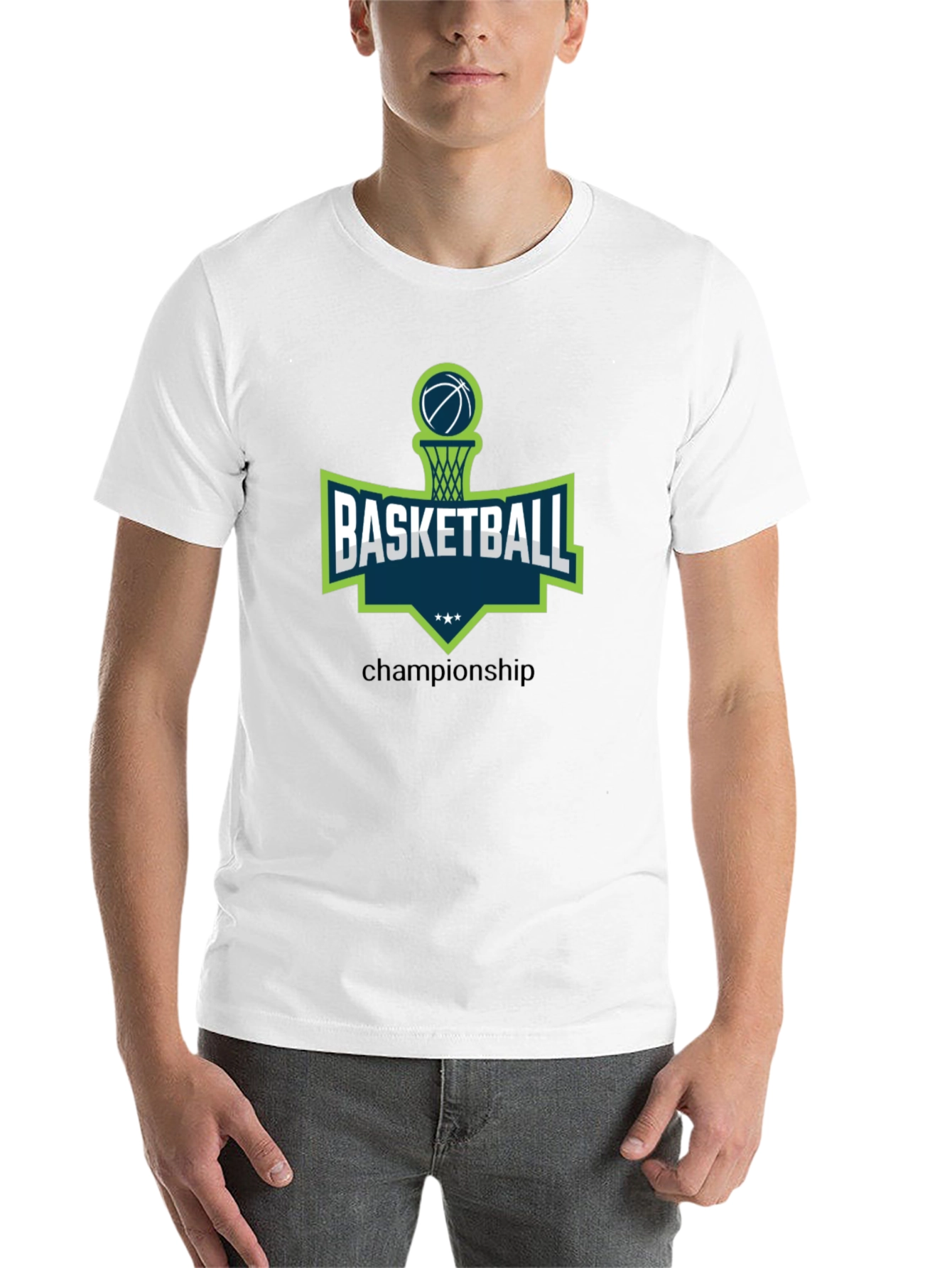 Black Basketball Championship Graphic Tee view 14