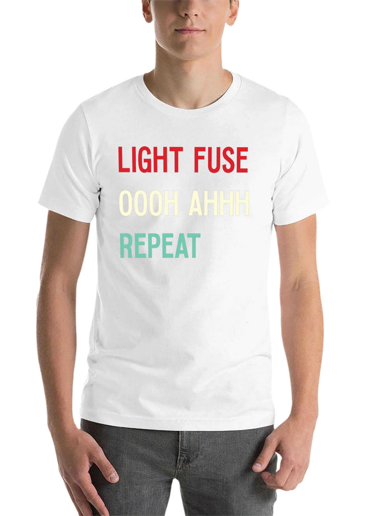Black Light Fuse T-Shirt - Funny Fireworks Design view 14