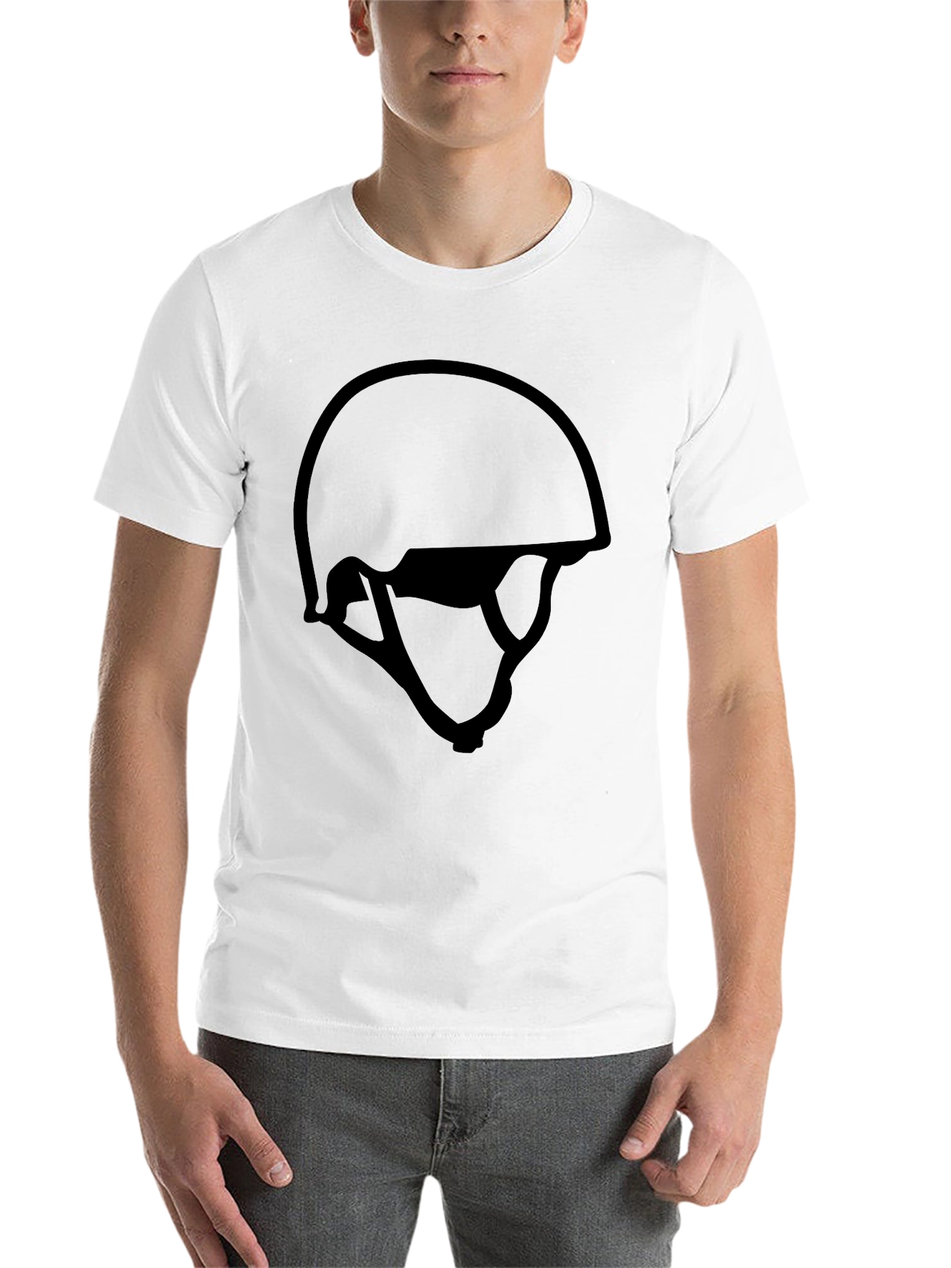 Black Black Helmet Graphic Tee - Stylish & Comfortable view 14