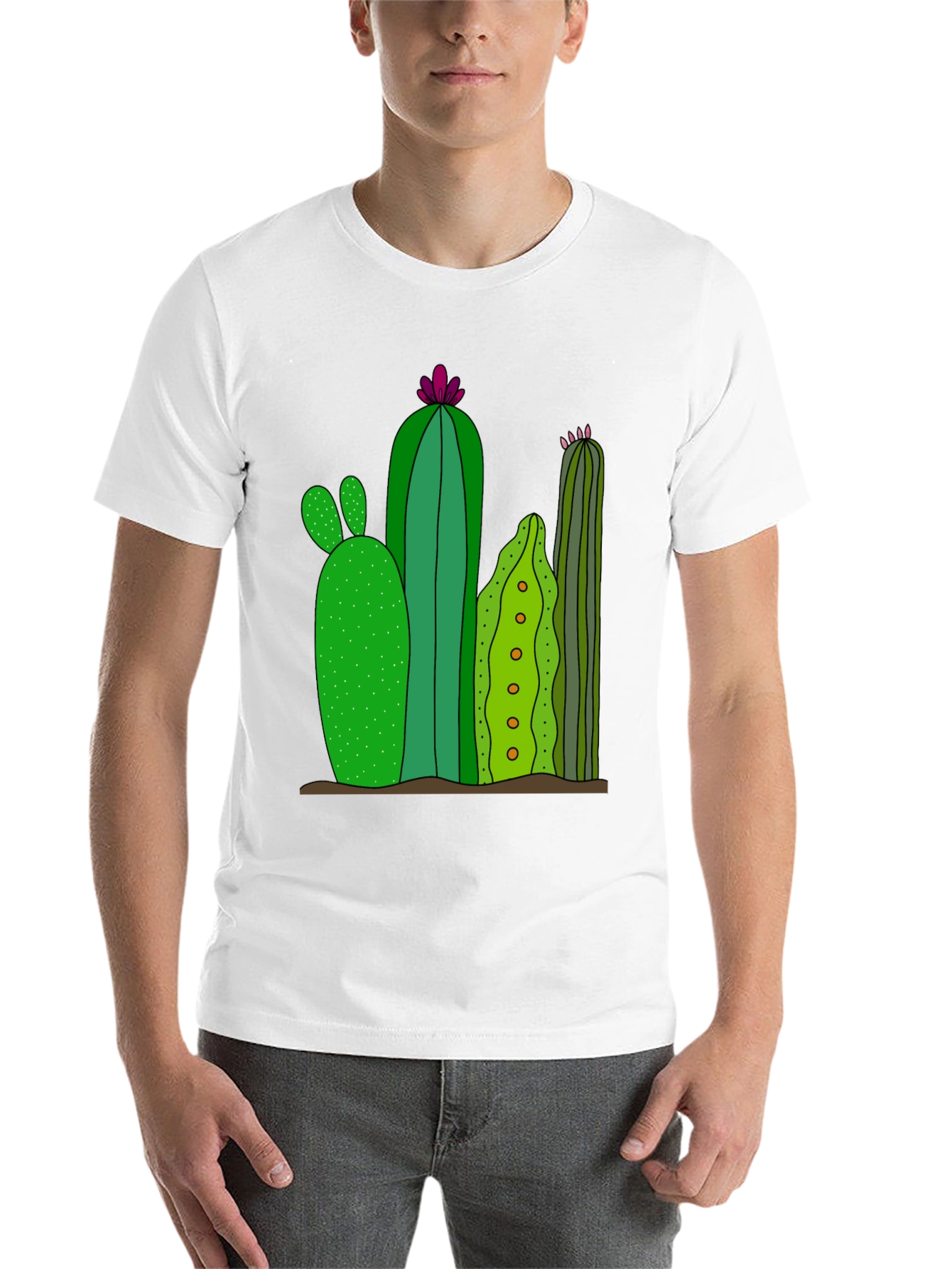 Black Cactus Graphic Print T-Shirt view 14