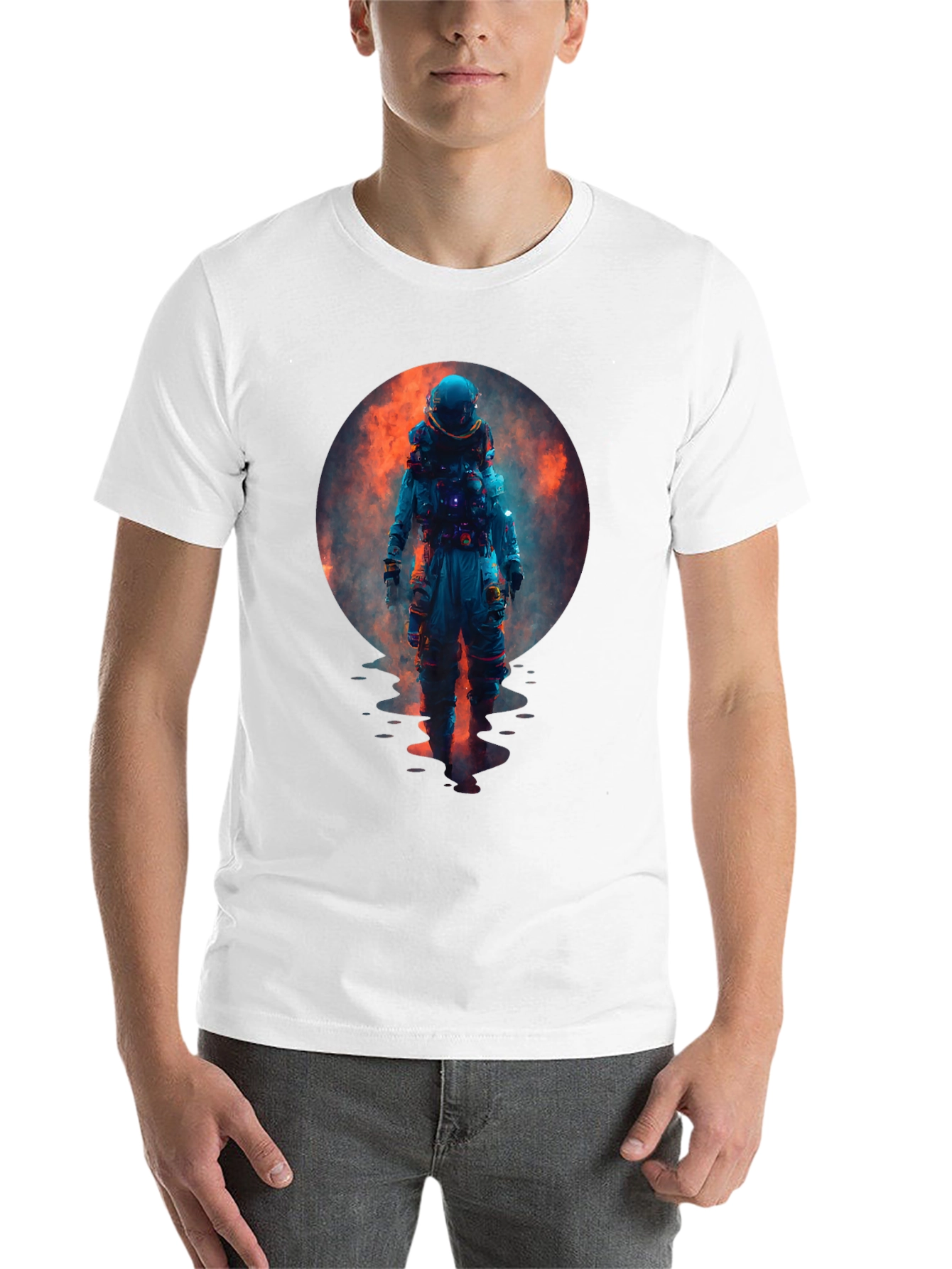 Black Astronaut Graphic Tee - Galaxy Dreamin' T-Shirt view 14
