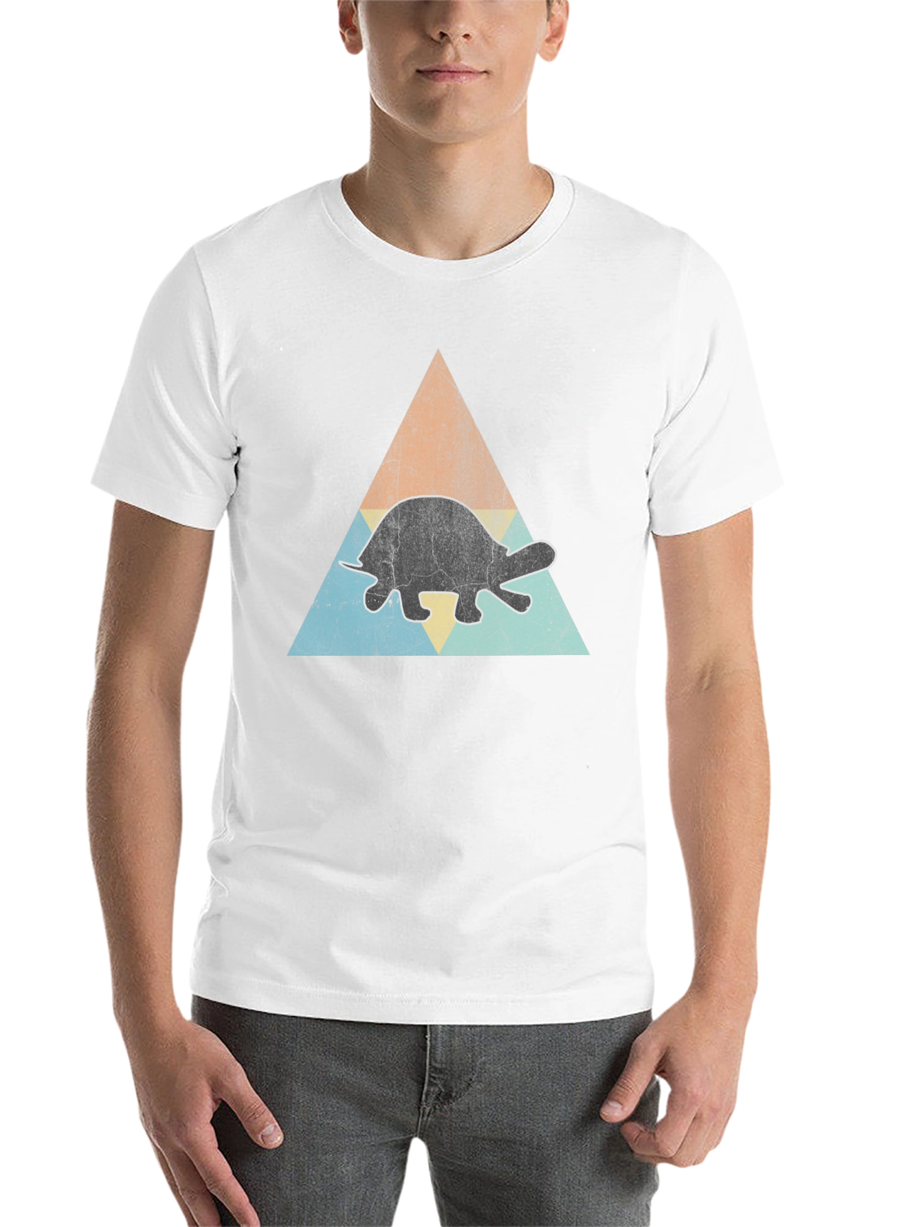 Black Retro Turtle Graphic T-Shirt - Cool Vintage Style view 14