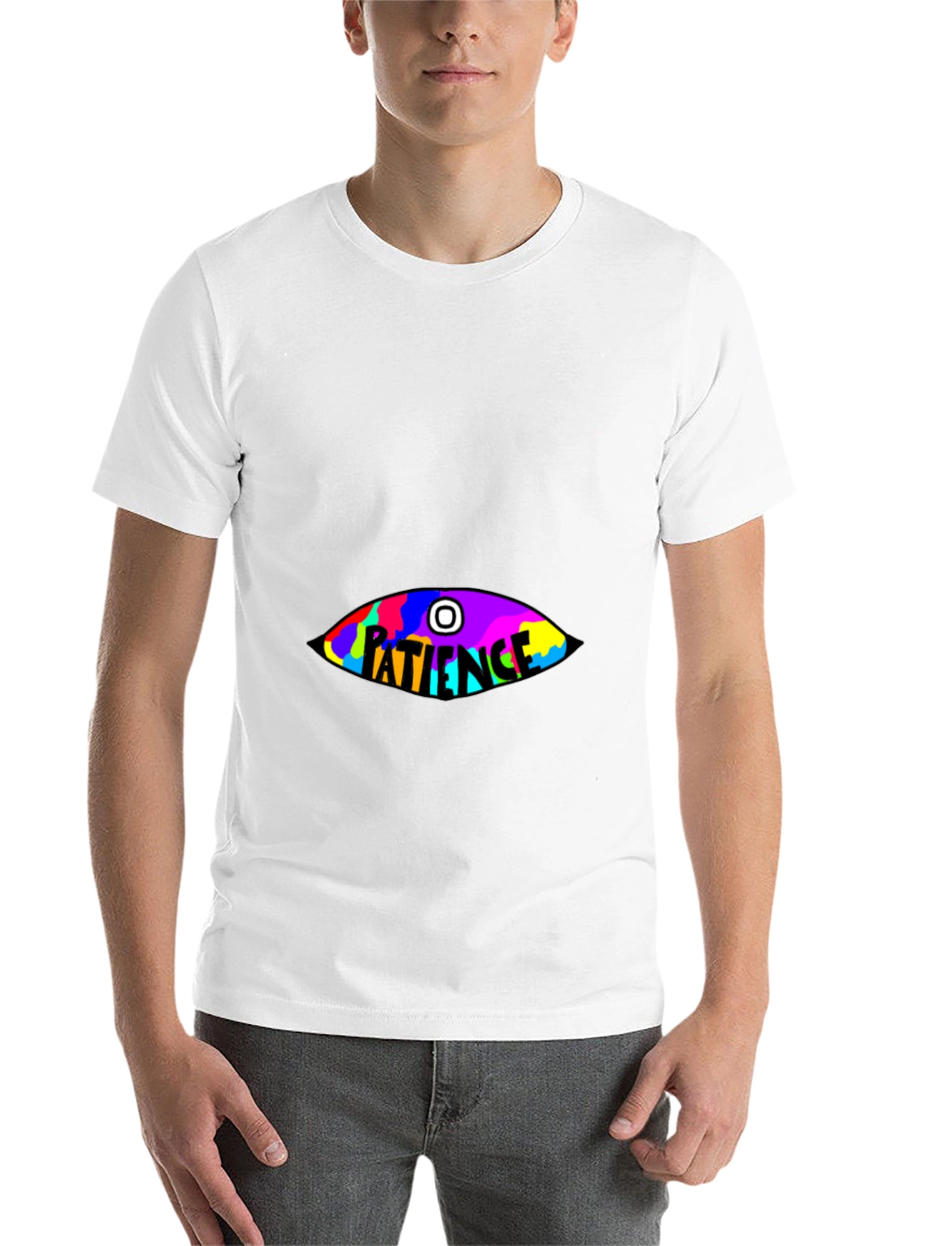Black Patience Graphic Tee - Eye-Catching Design view 14