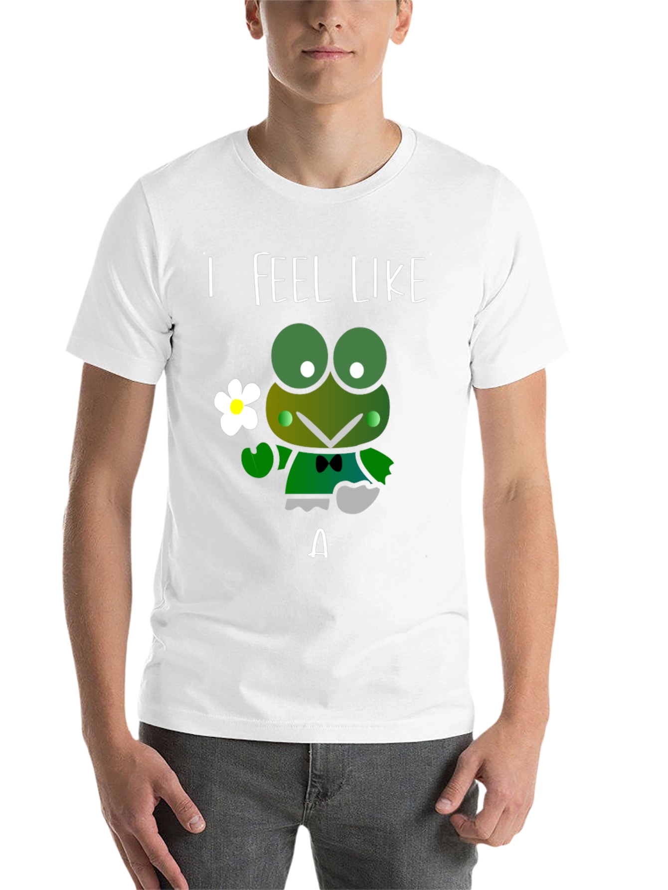 Black I Feel Like A Frog T-Shirt view 14