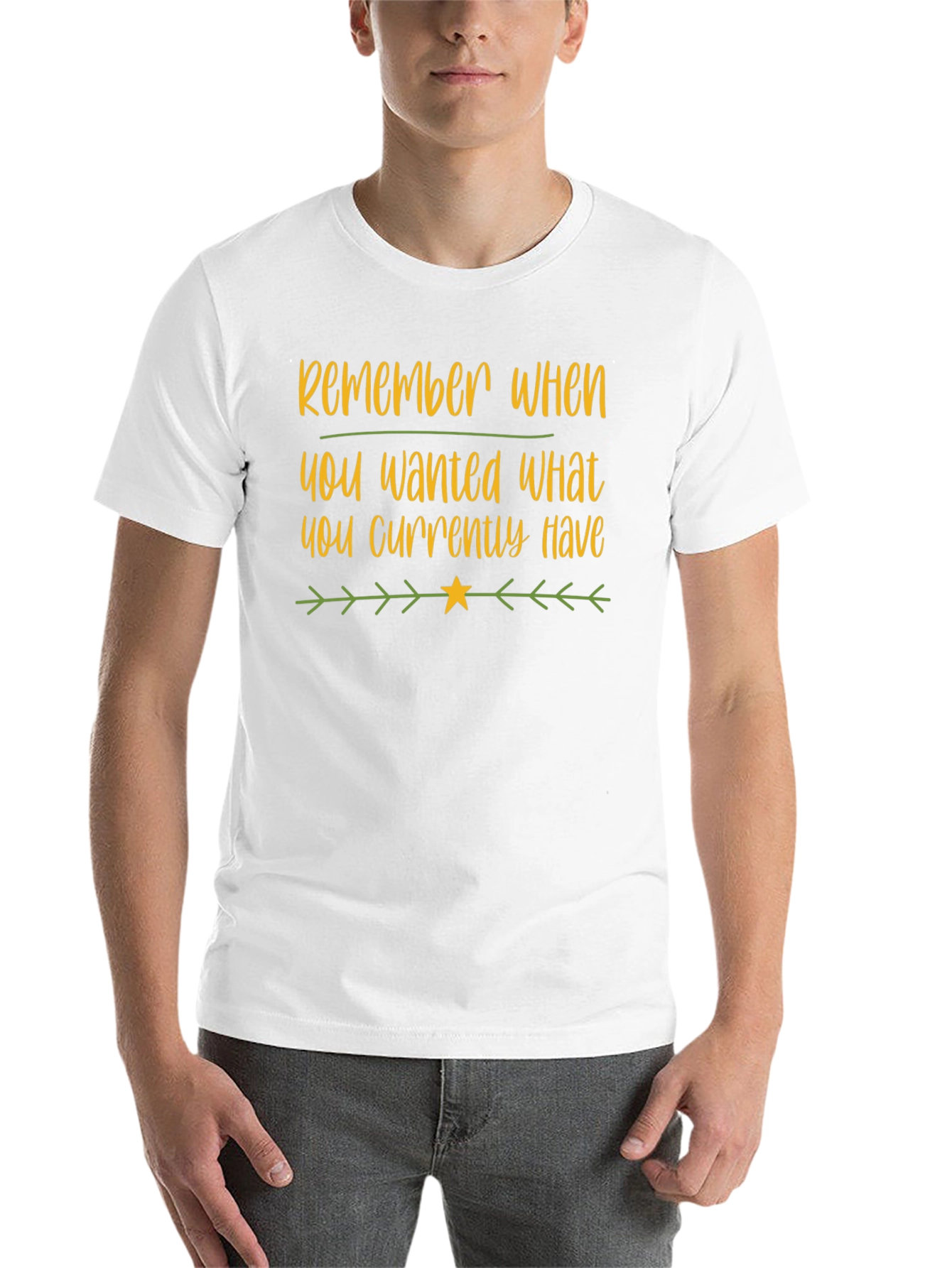 Black Motivational Black T-Shirt: Remember What You Wanted view 14