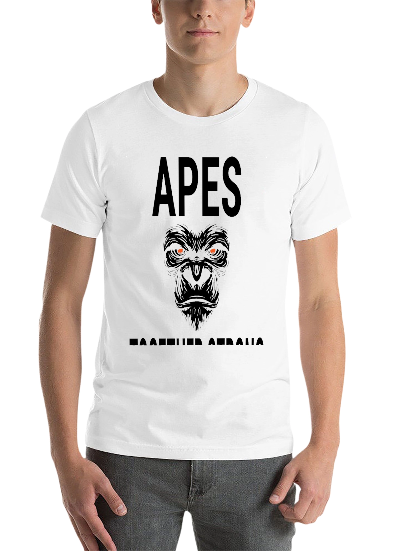 Black Apes Together Strong Graphic Tee - Black Crew Neck view 14