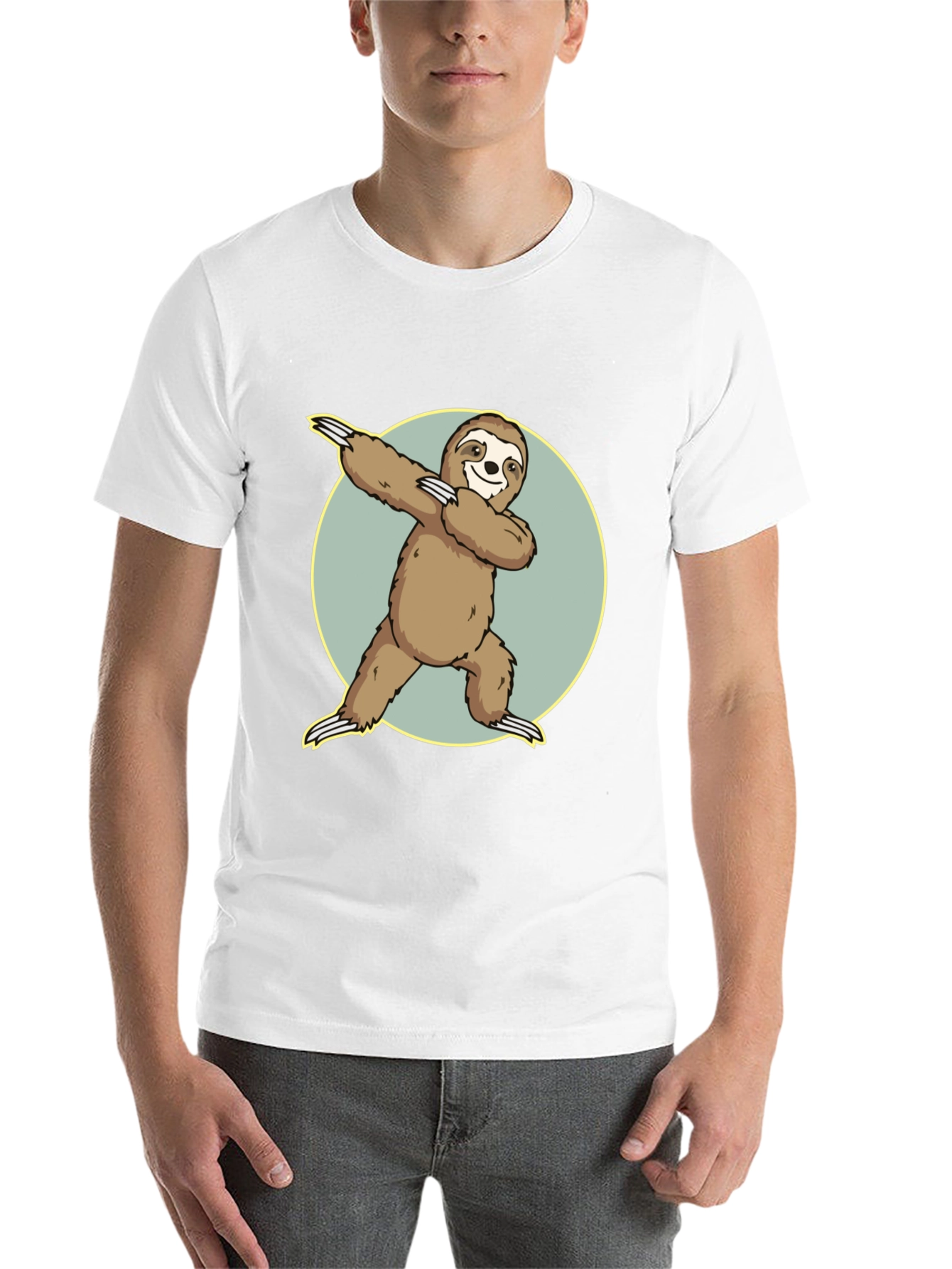 Black Sloth Dabbing T-Shirt - Funny Animal Tee view 14