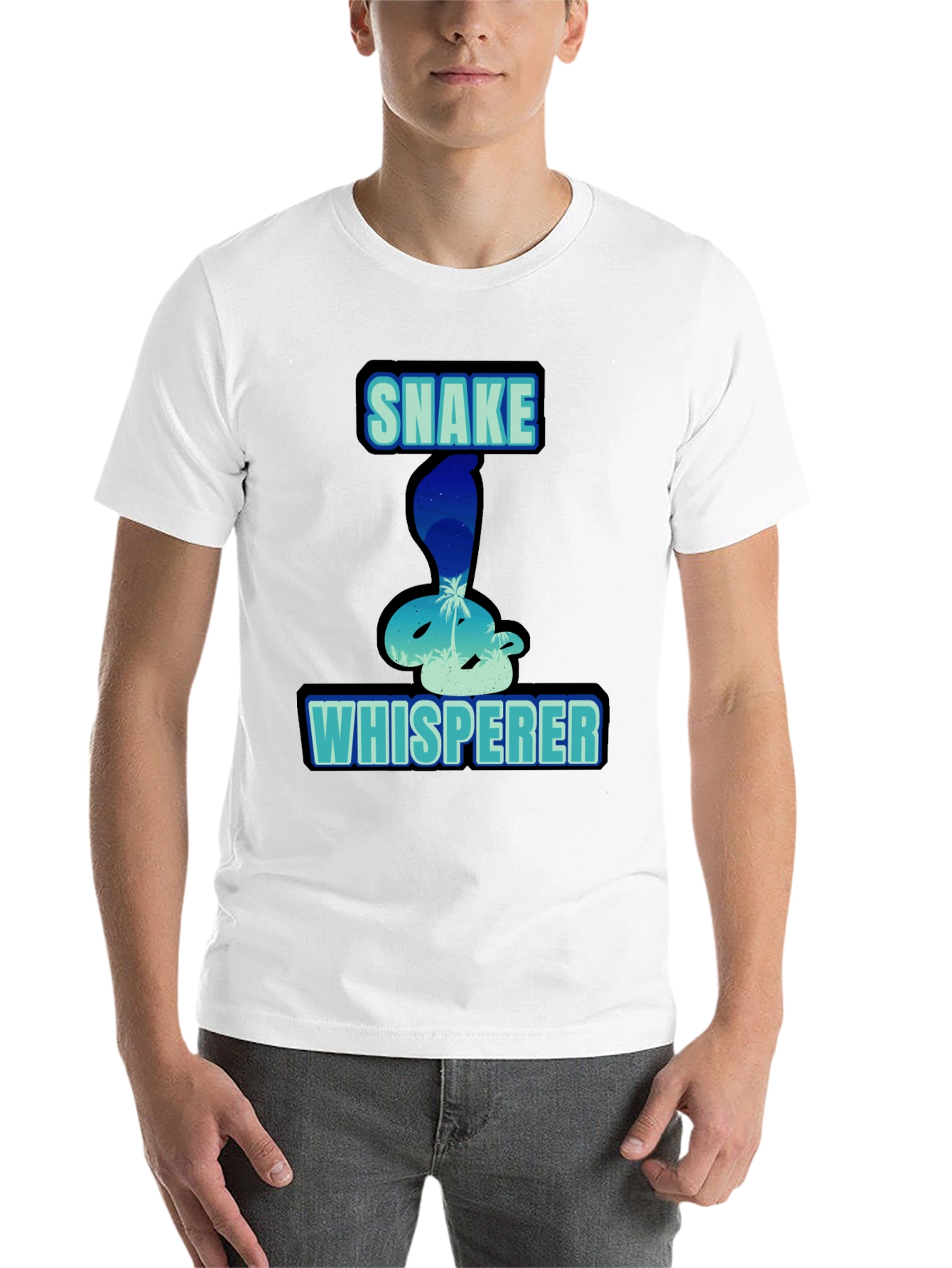 Black Snake Whisperer Graphic T-Shirt view 14