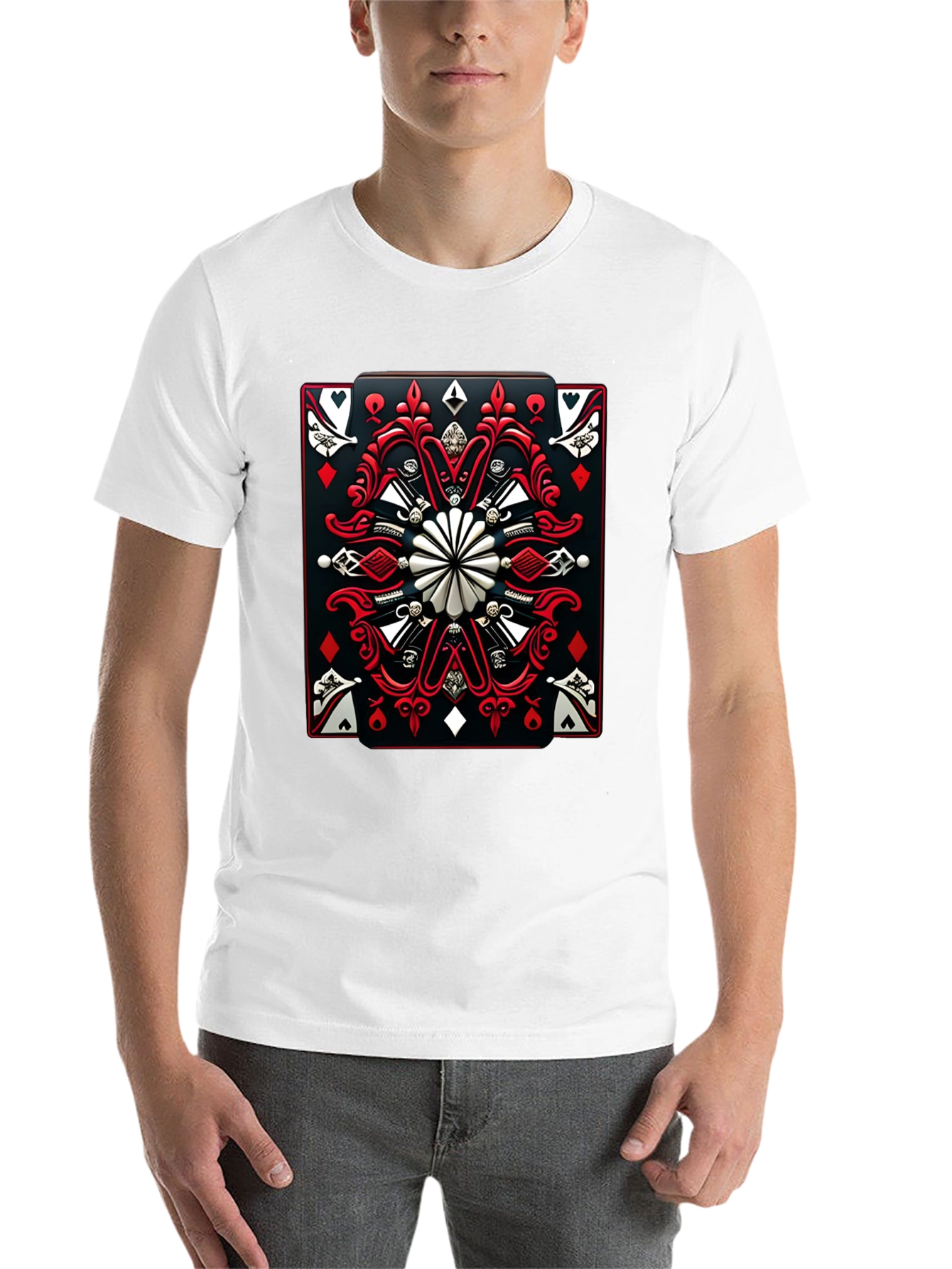 Black Playing Card Graphic T-Shirt - Black view 14