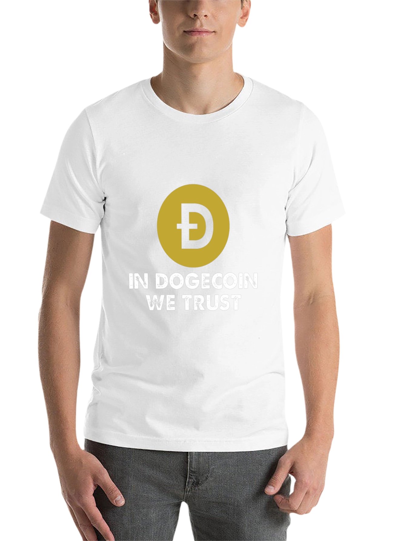 Black In Dogecoin We Trust Black T-Shirt view 14
