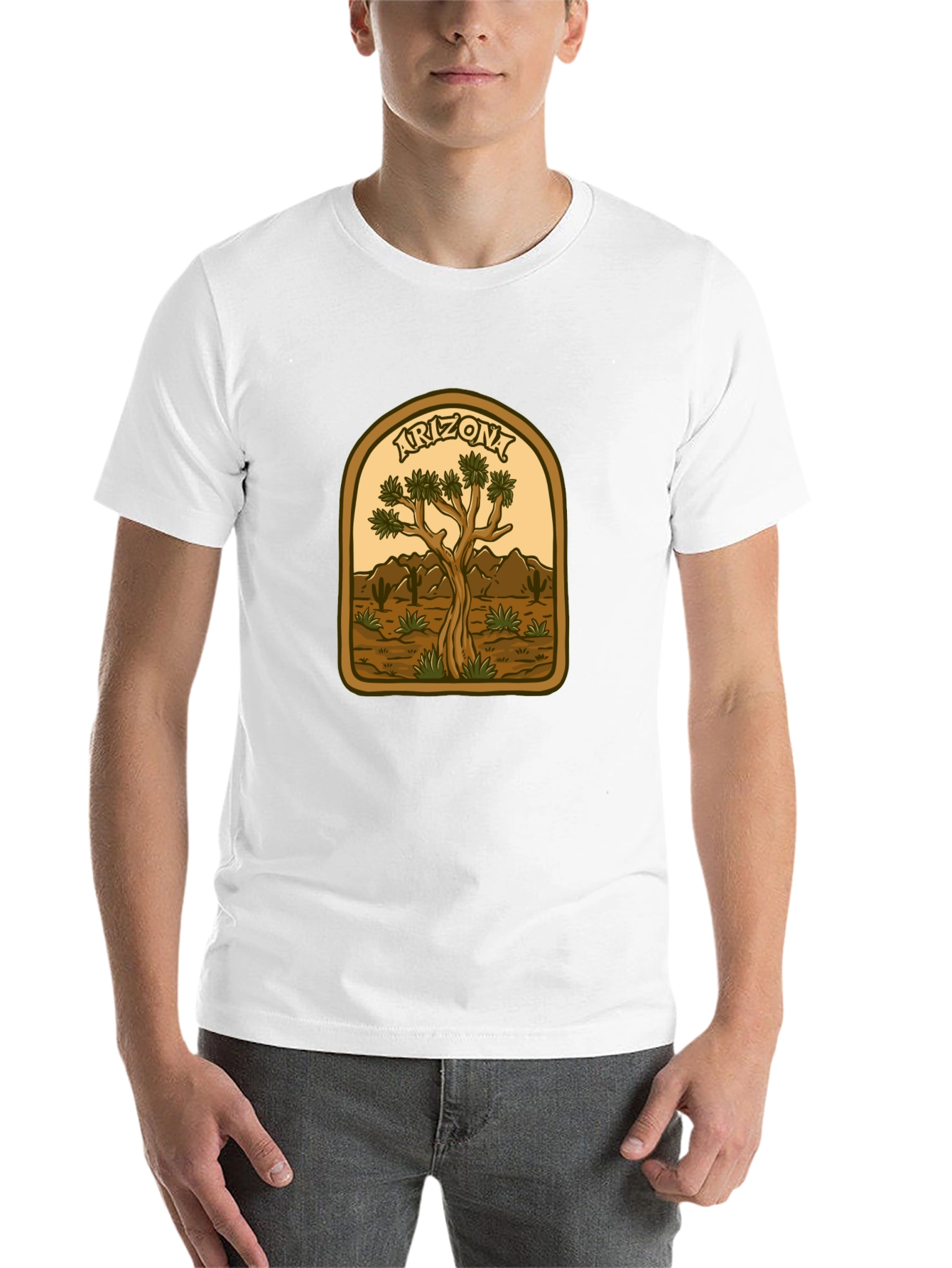 Black Arizona Desert Graphic T-Shirt view 14