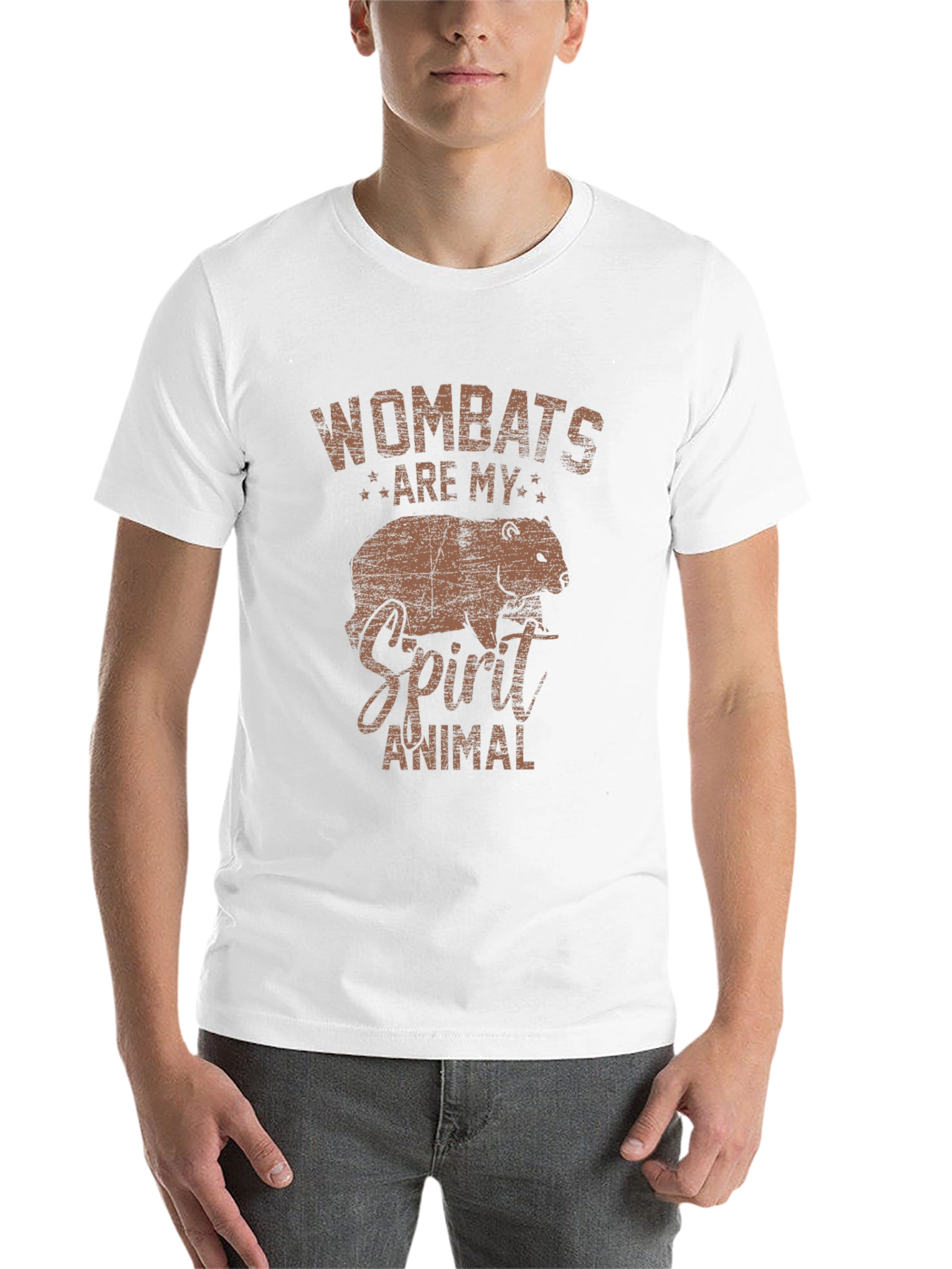 Black Wombats Are My Spirit Animal Graphic Tee view 14