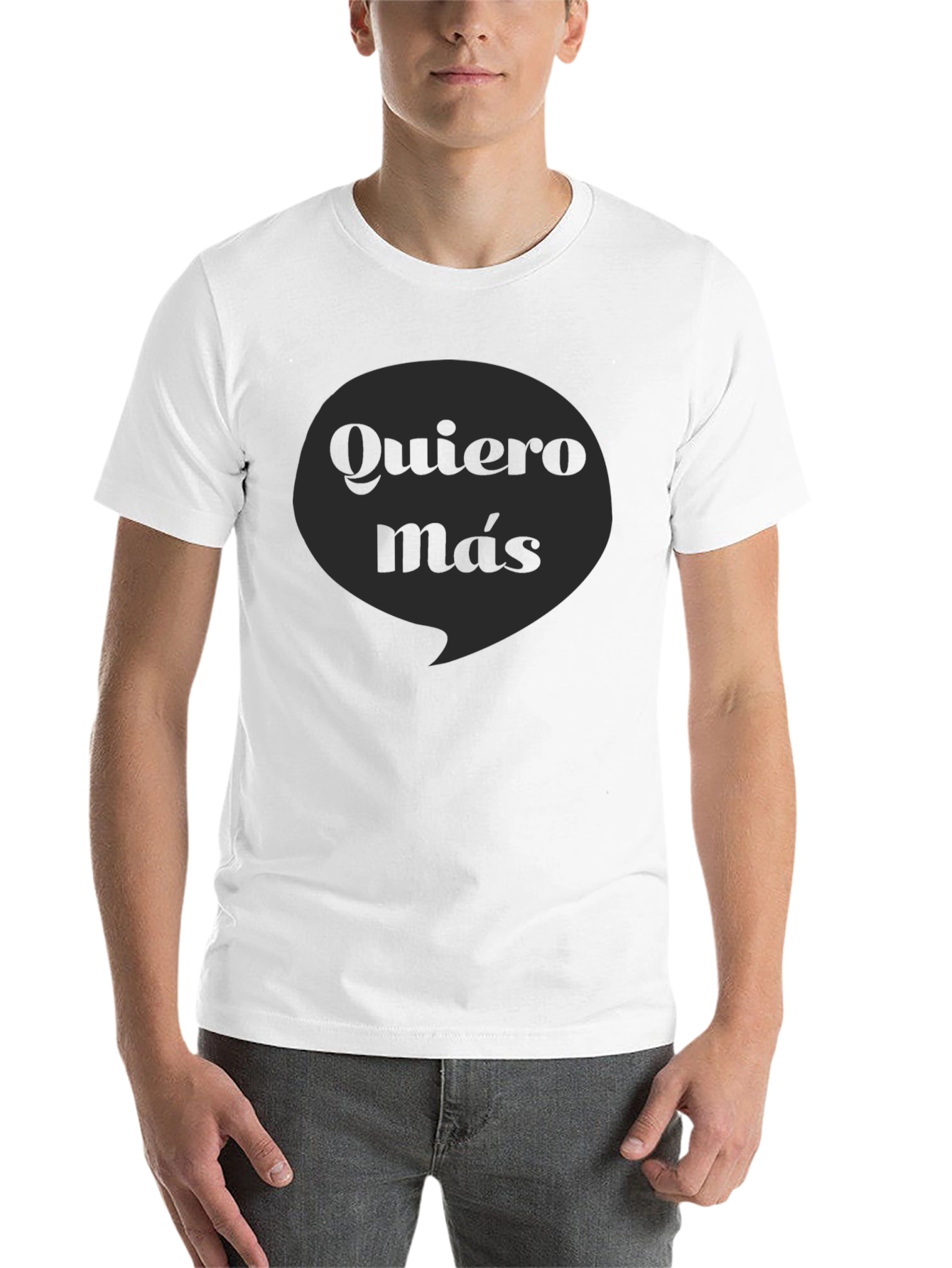 Black Quiero Más Graphic Tee - Black Cotton T-Shirt view 14