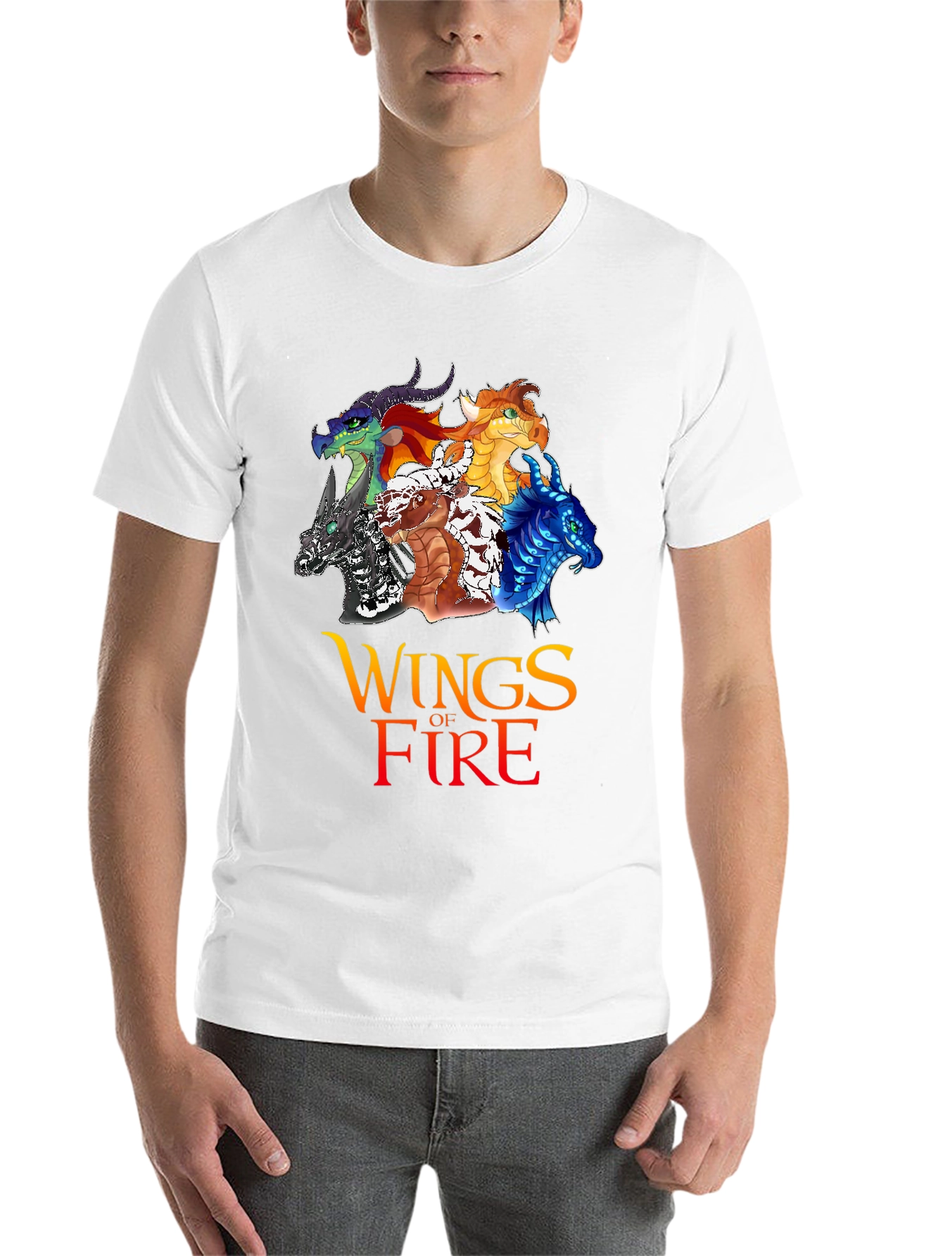 Black Wings of Fire Graphic T-Shirt view 14