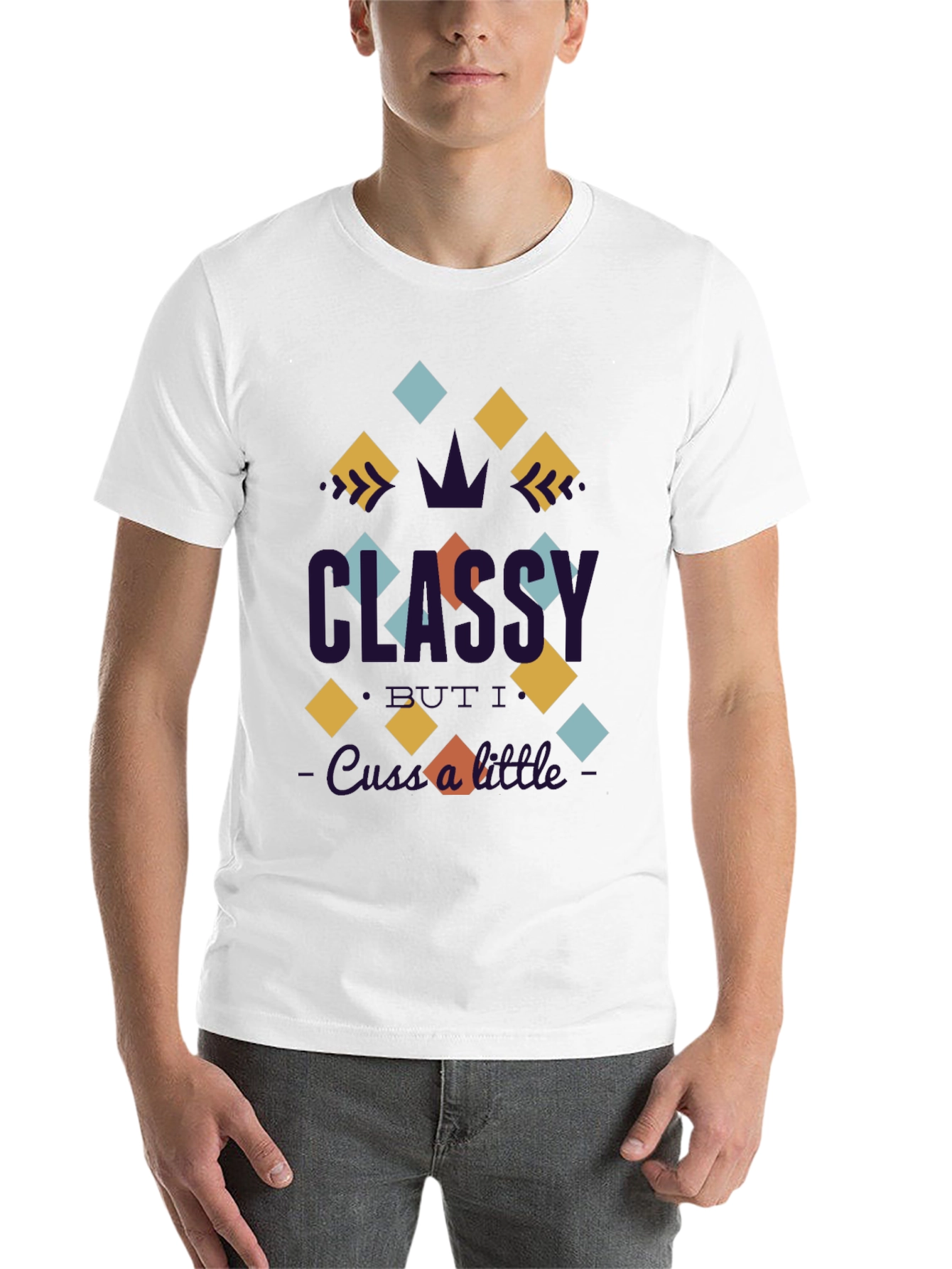 Black Classy Graphic Tee -  Unique Design view 14