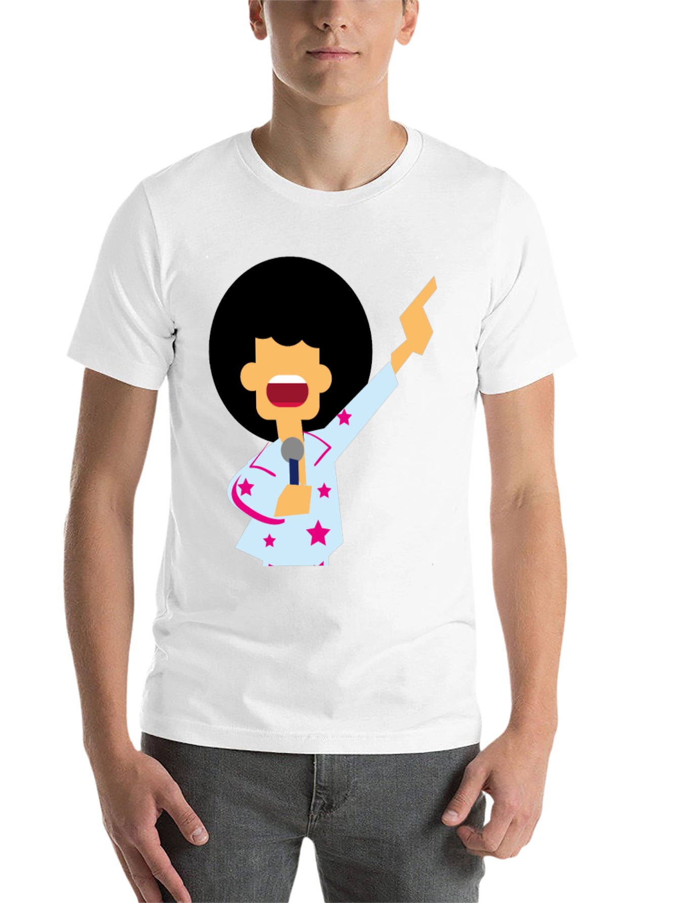 Black Funky Retro Disco T-Shirt view 14