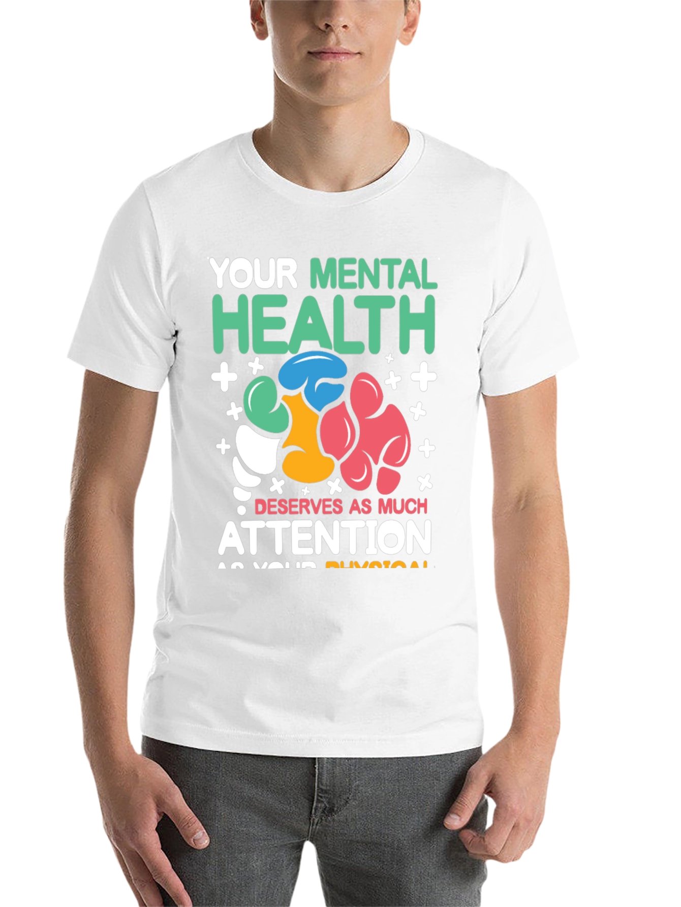 Black Mental Health Awareness Graphic T-Shirt view 14