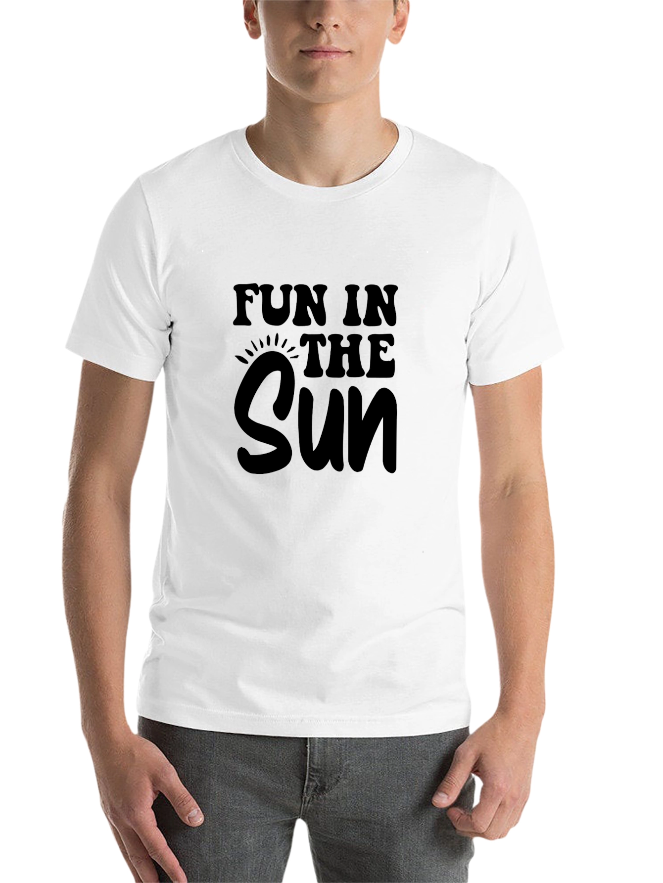 Black Fun in the Sun Black Graphic T-Shirt view 14