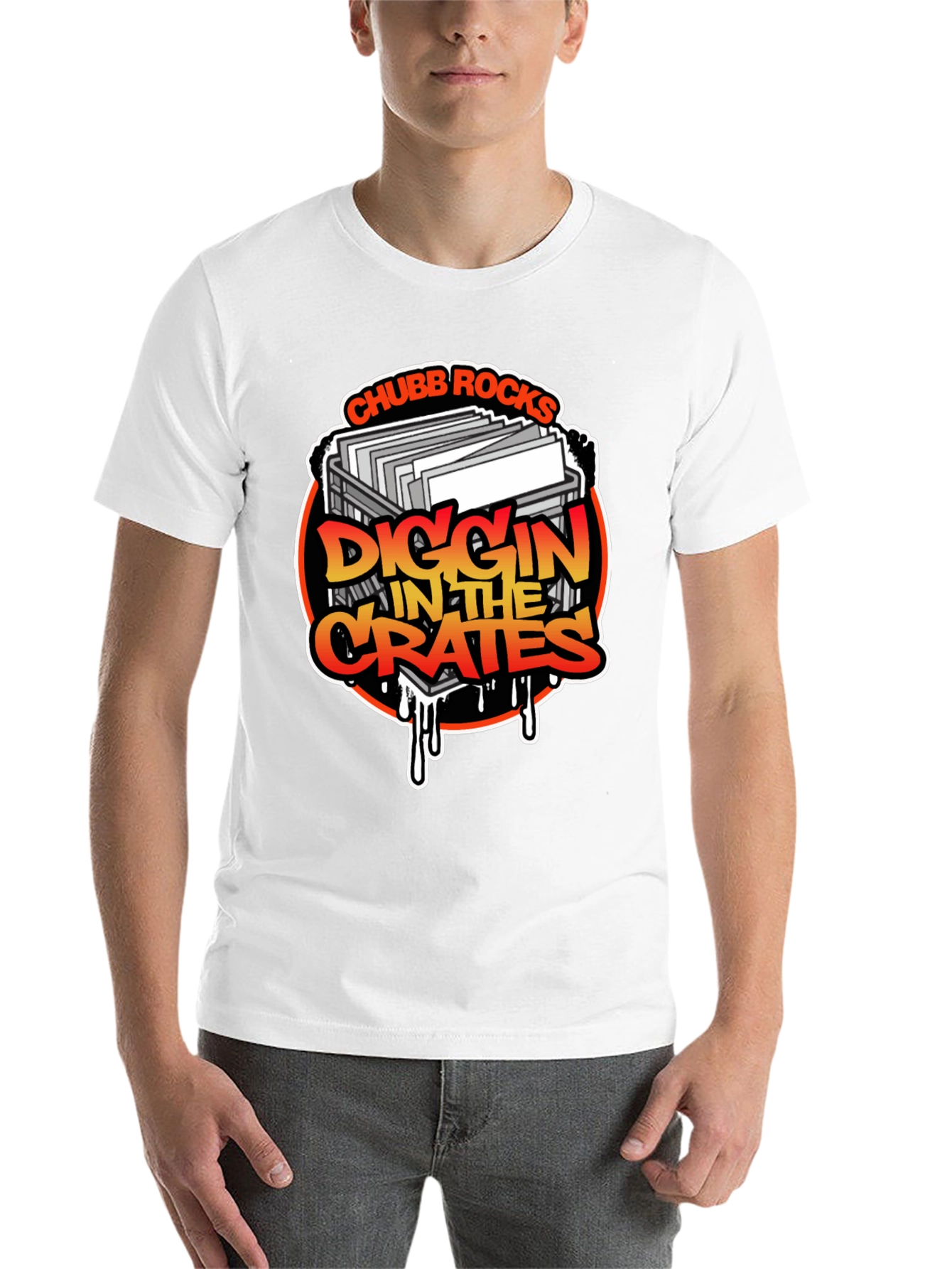 Black Chubb Rocks Diggin' In The Crates Black T-Shirt view 14