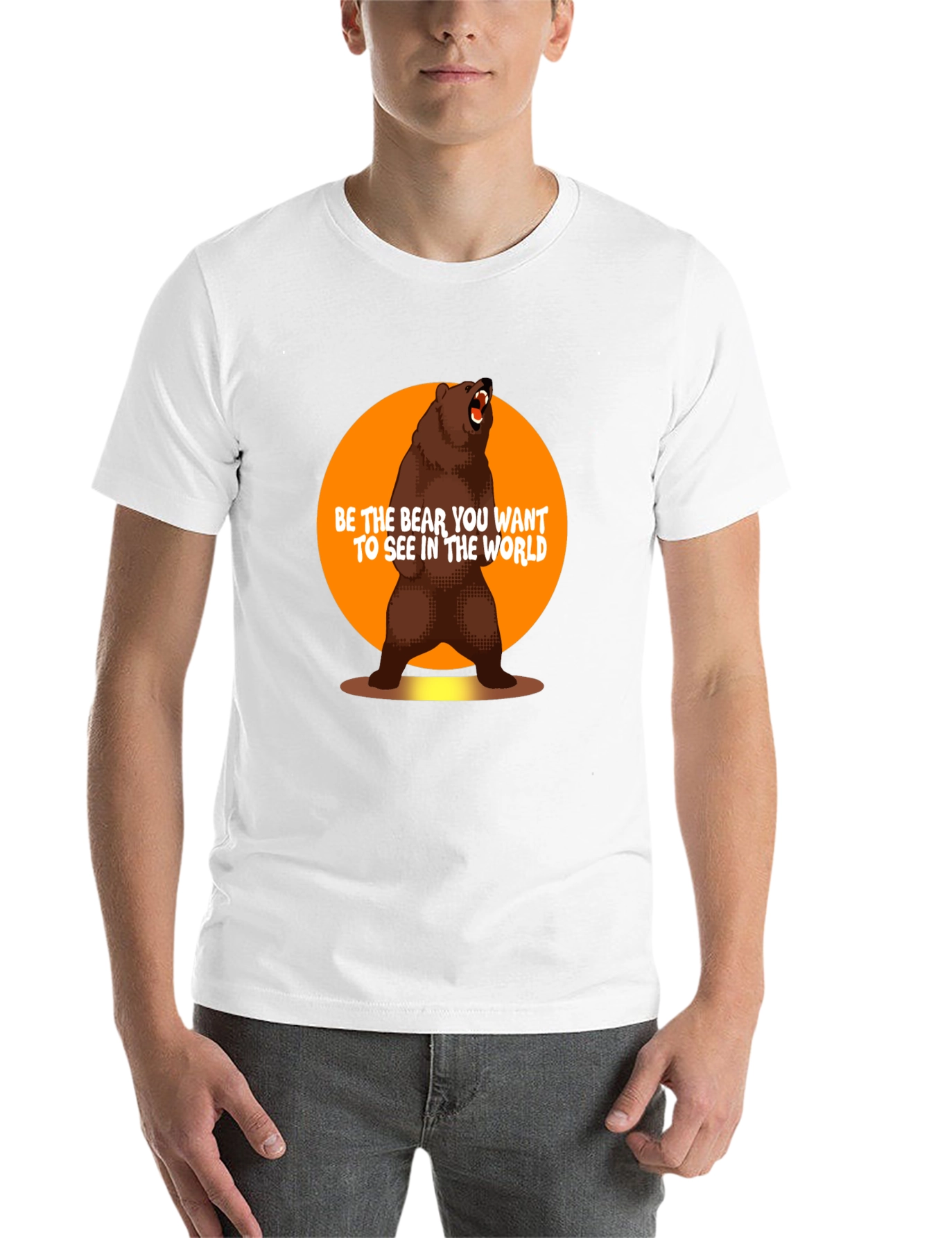 Black Be the Bear T-Shirt - Inspirational Graphic Tee view 14