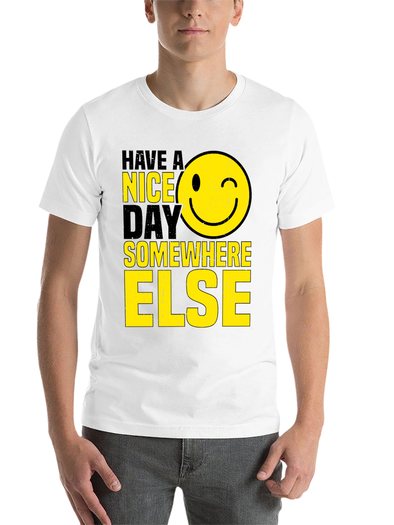 Black Have A Nice Day T-Shirt view 14
