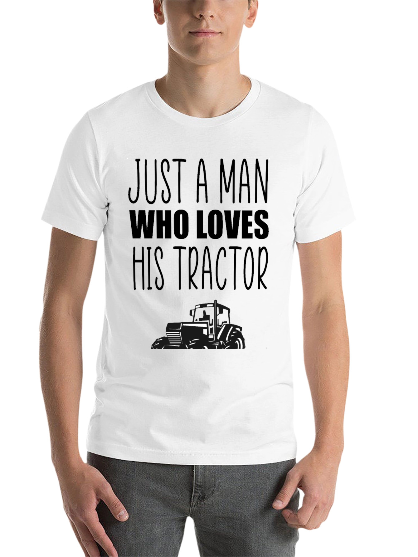 Just A Man Who Loves His Tractor T-Shirt - 14