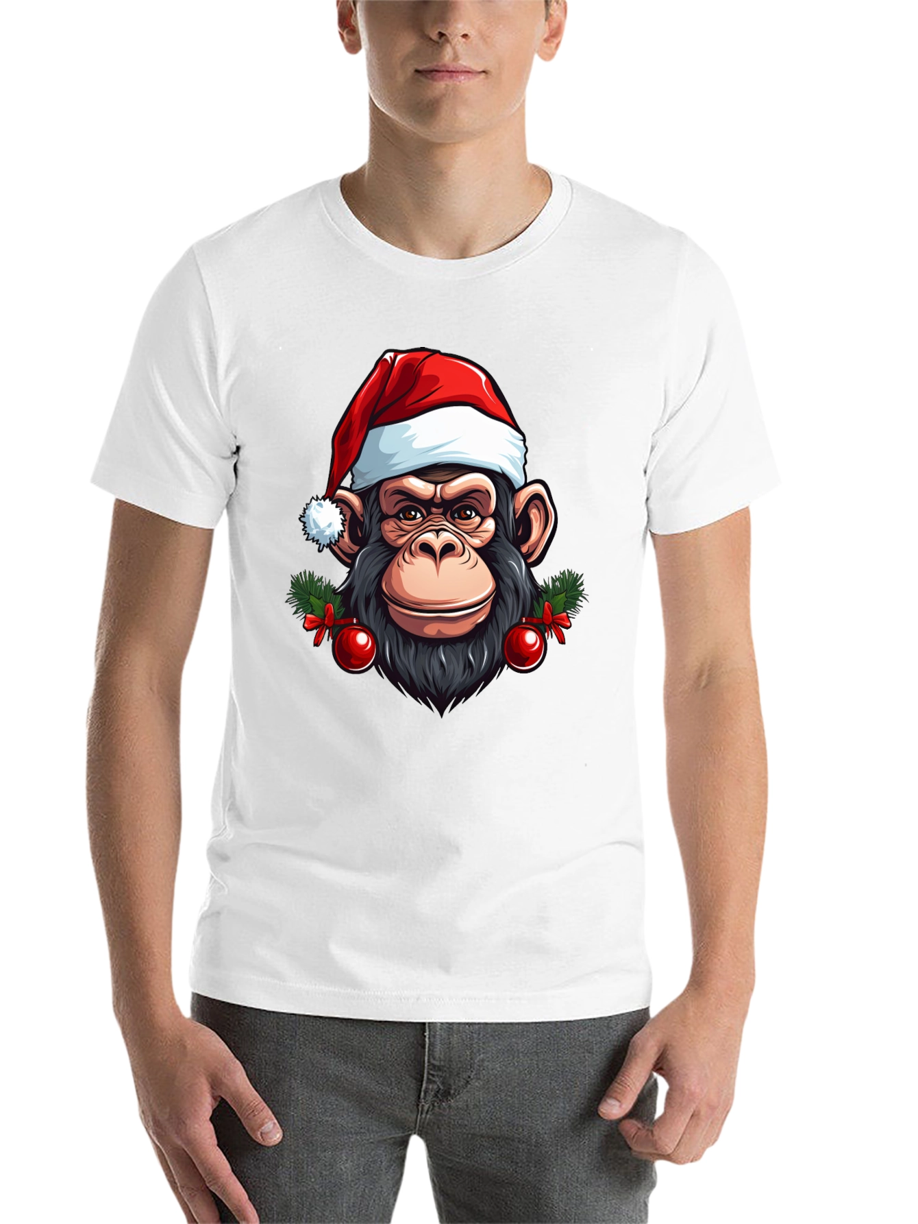 Festive Monkey Graphic Tee - 14