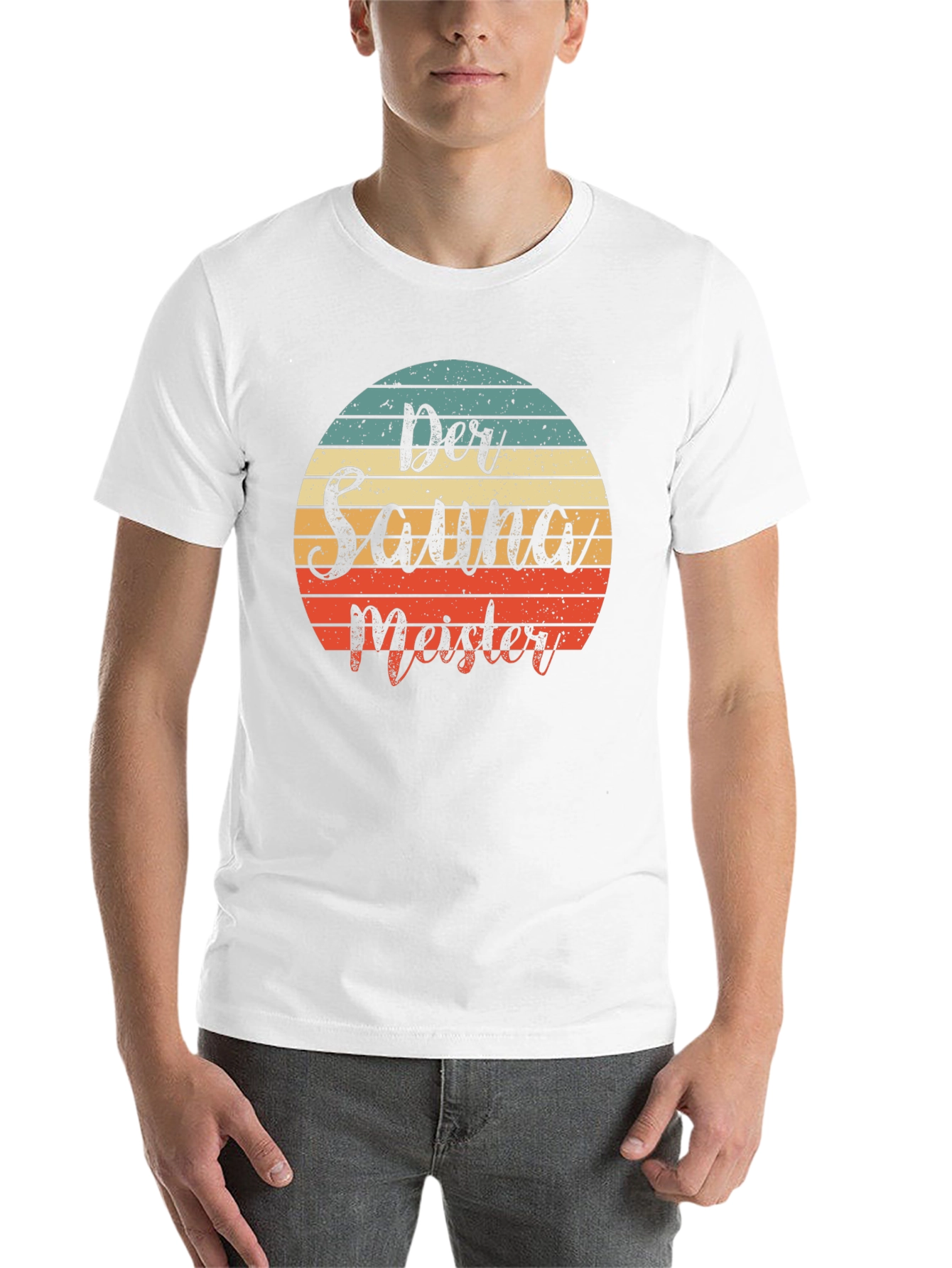 Black Der Sauna Meister Retro T-Shirt view 14