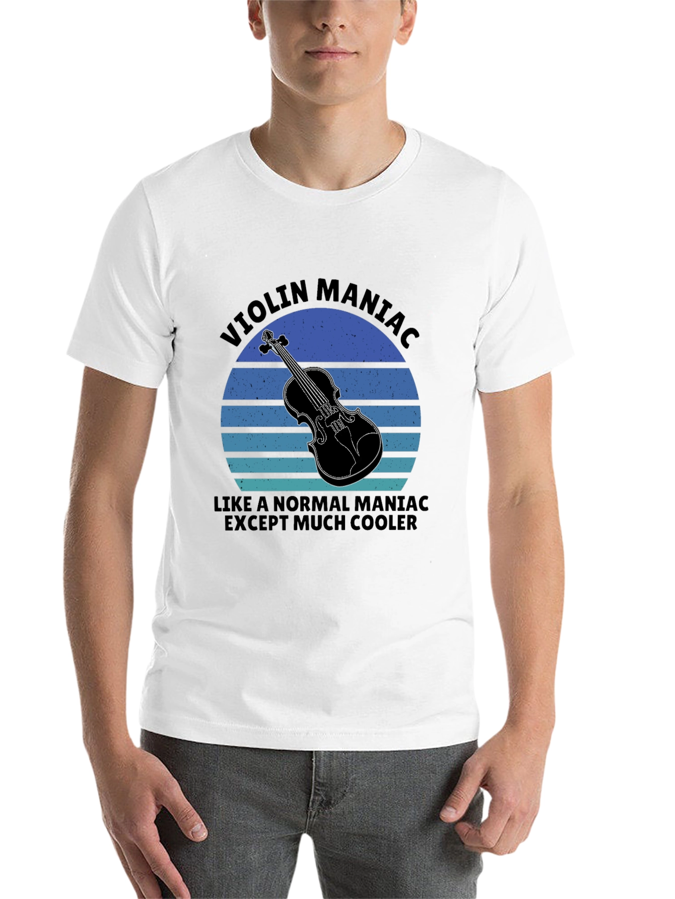 Black Violin Maniac Graphic Tee - Musician T-Shirt view 14