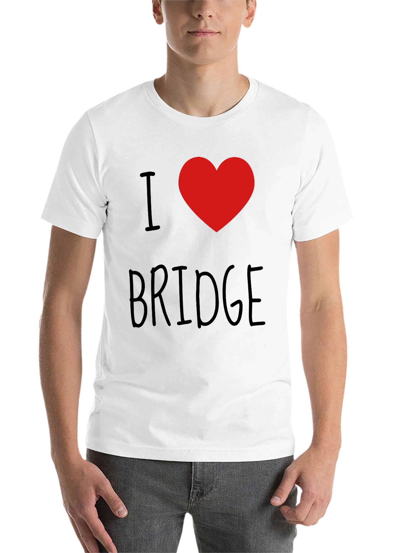 Black I Heart Bridge - Men's Graphic Tee view 14
