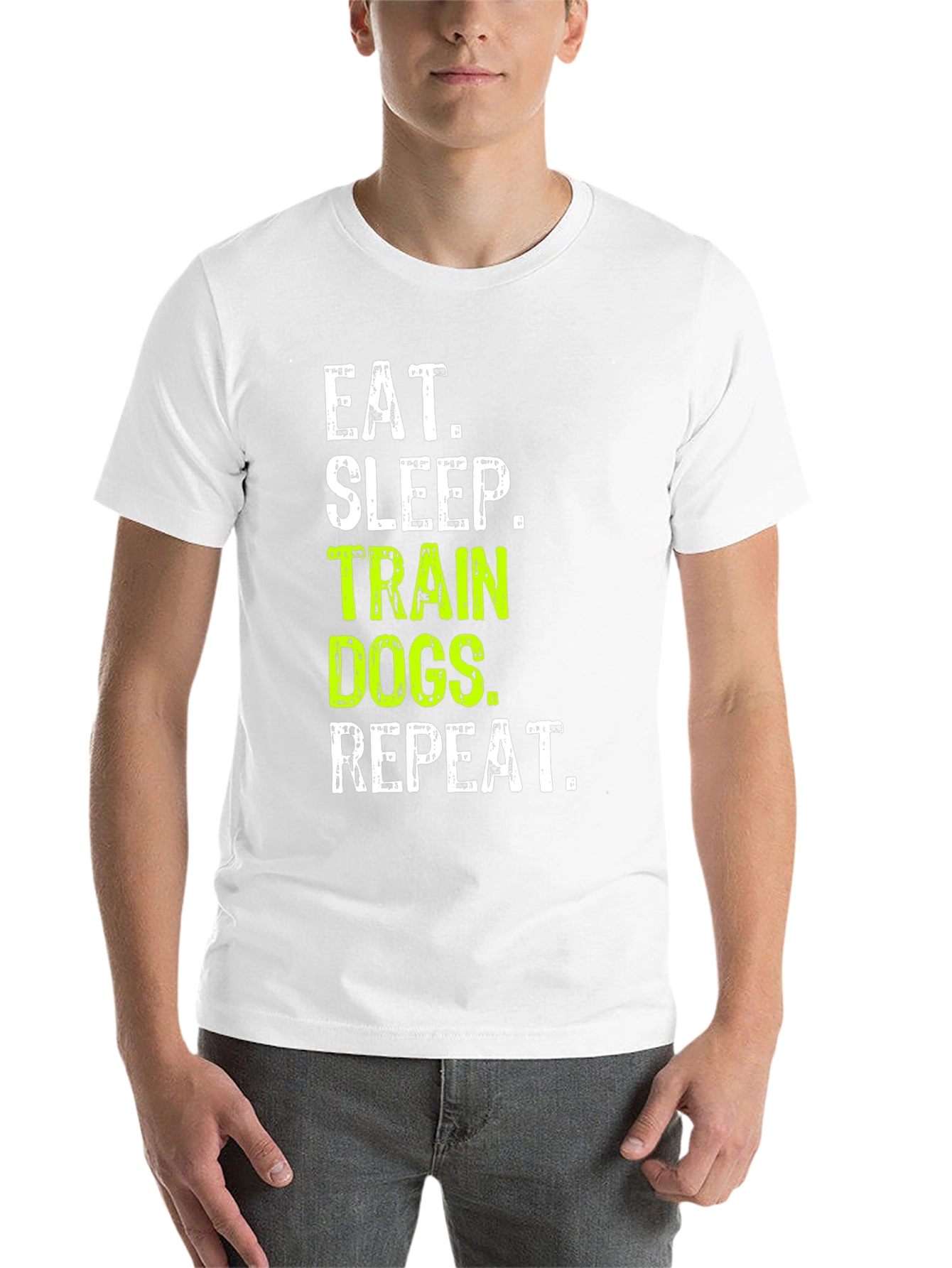 Eat Sleep Train Dogs Repeat T-Shirt - 14